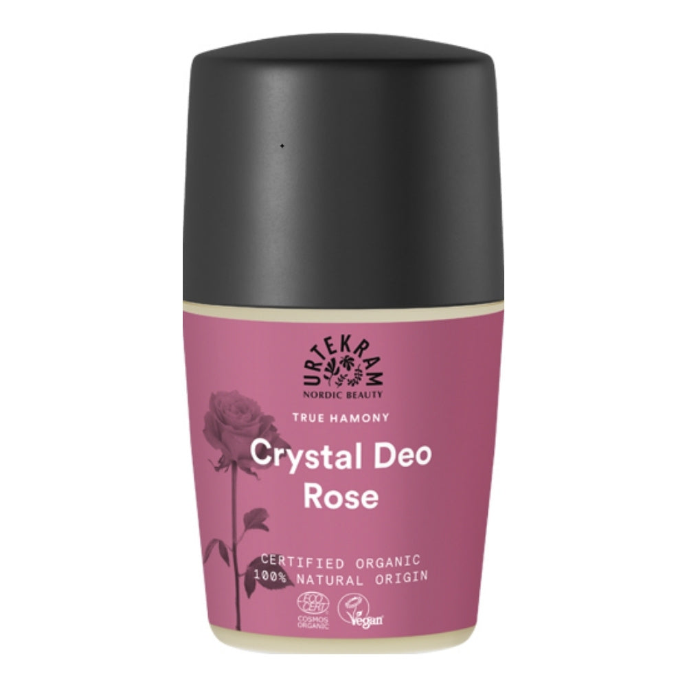 Urtekram Deodorant roll-on Růže BIO (50 ml) - s vůní růžového geránia Urtekram