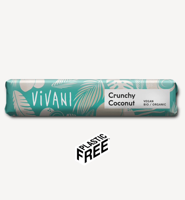 Vivani Čokoládová tyčinka s křupavým kokosem BIO (35 g) - rychlá vzpruha Vivani