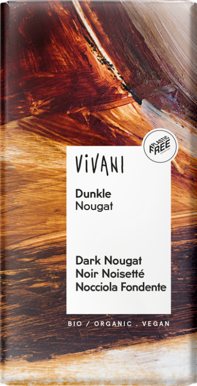 Vivani Tmavá nugátová čokoláda BIO (100 g) - delikátní a jemná Vivani