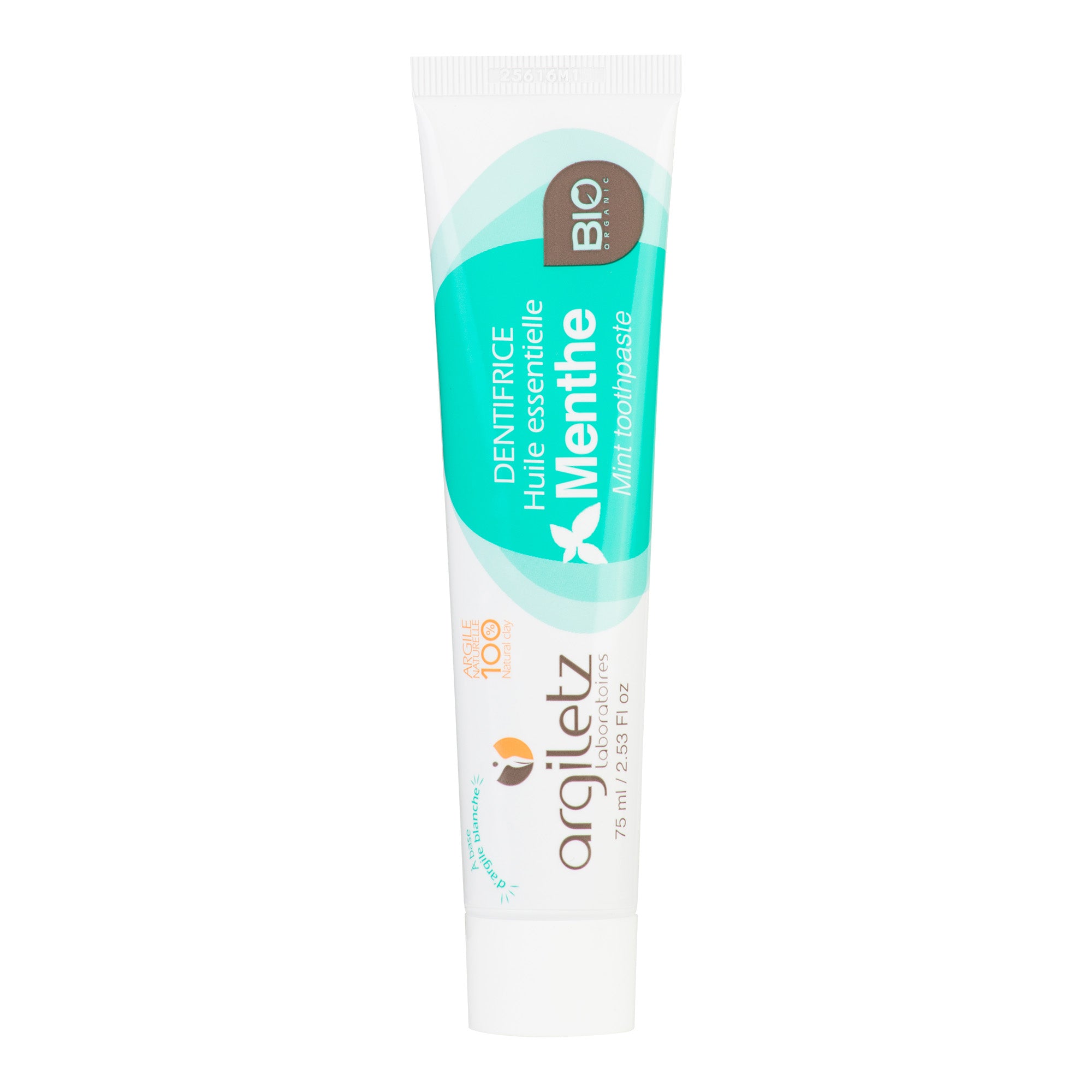 Zubní pasta s bílým jílem máta 75 ml BIO   ARGILETZ Argiletz