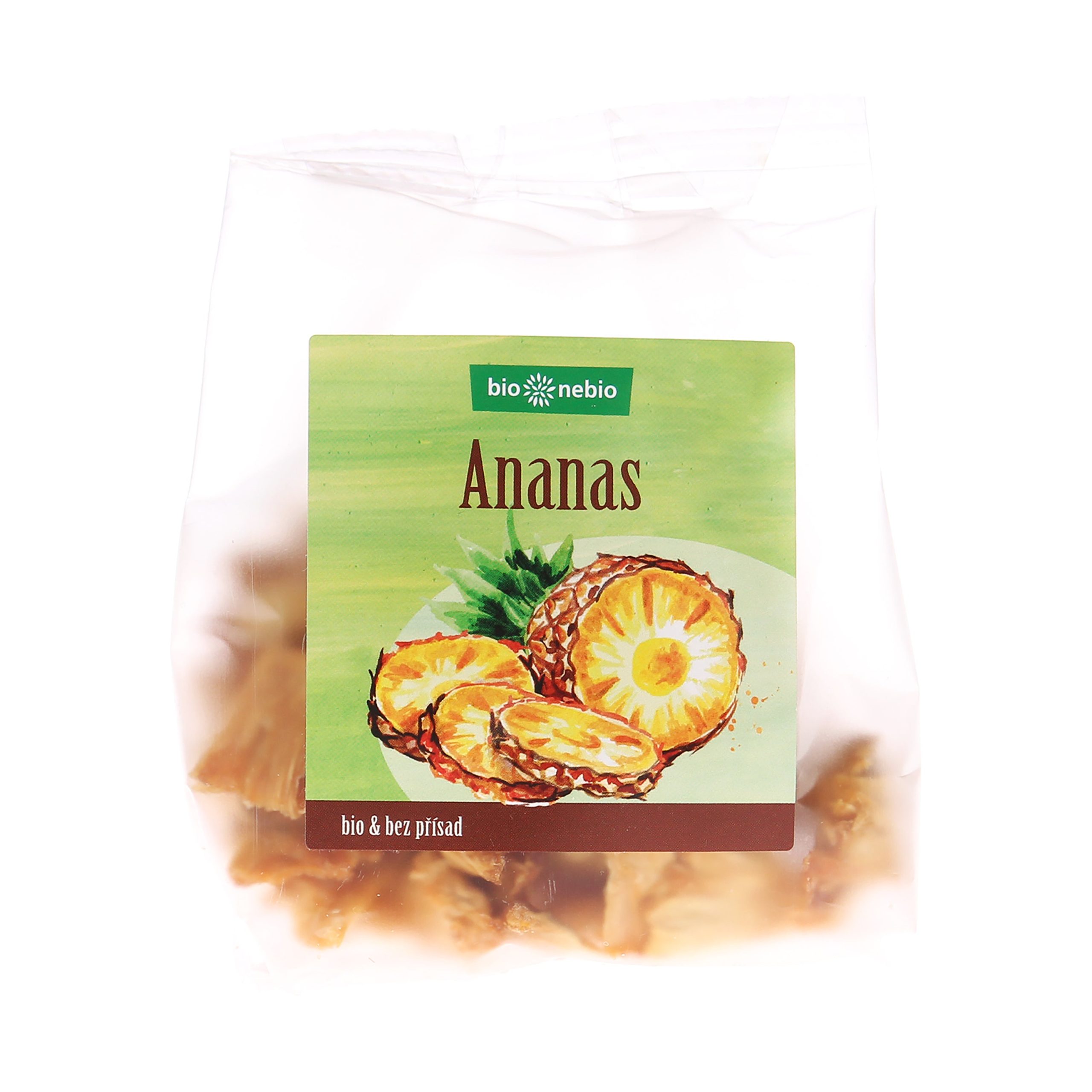 Ananas sušený kousky 80 g BIO   BIO NEBIO Bio nebio