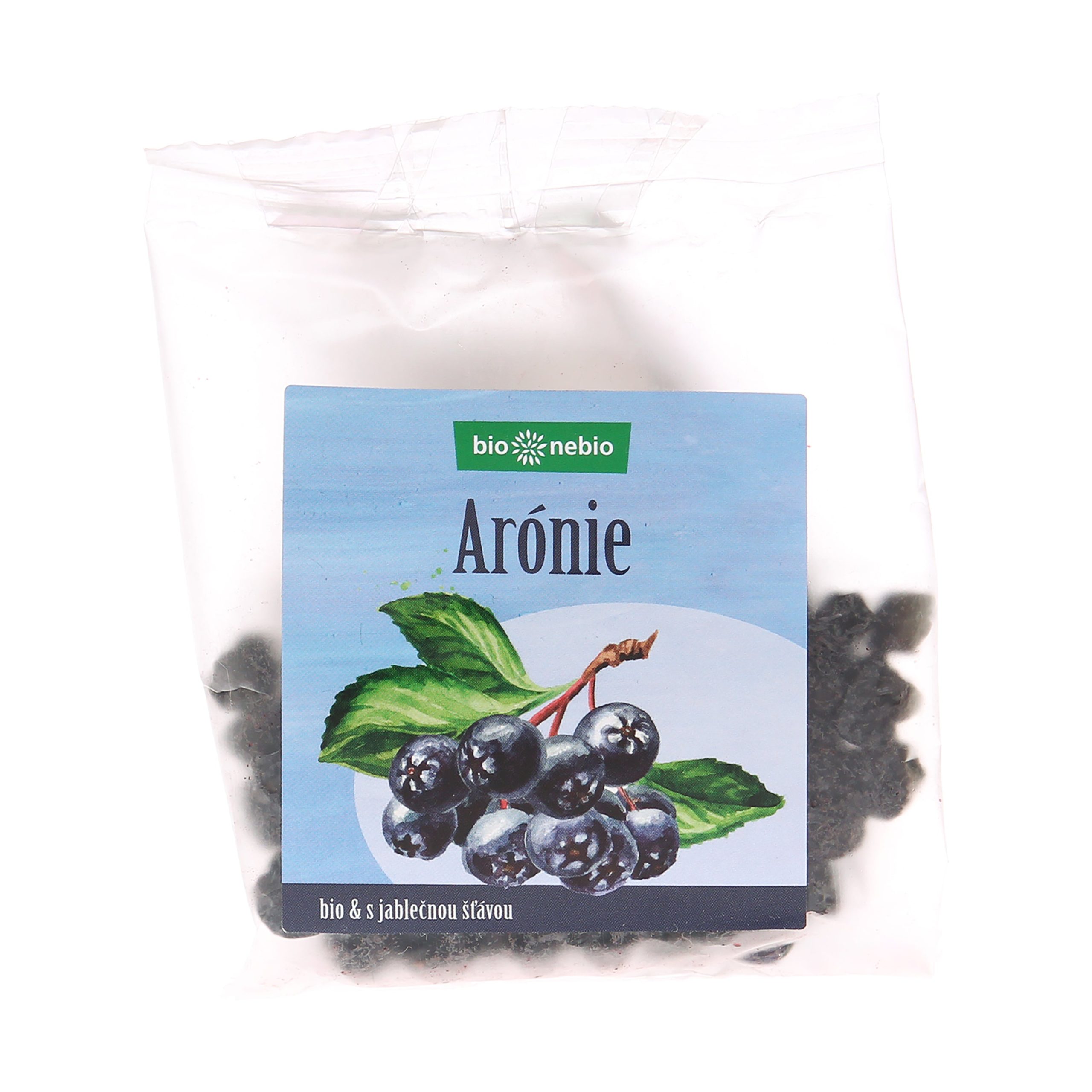 Arónie sušená s jablečnou šťávou 100 g BIO   BIO NEBIO Bio nebio