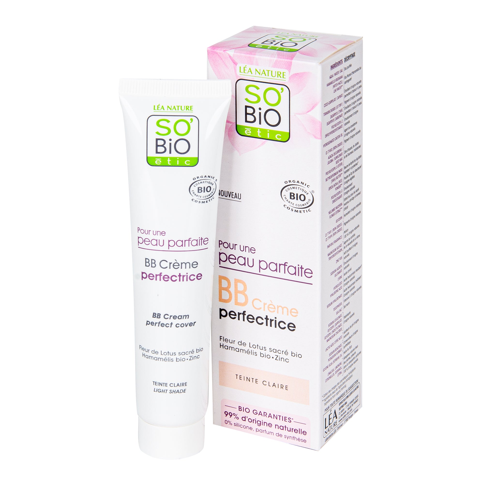 BB krém pro dokonalou pleť — odstín Light 40 ml BIO   SO’BiO étic SO’BiO étic