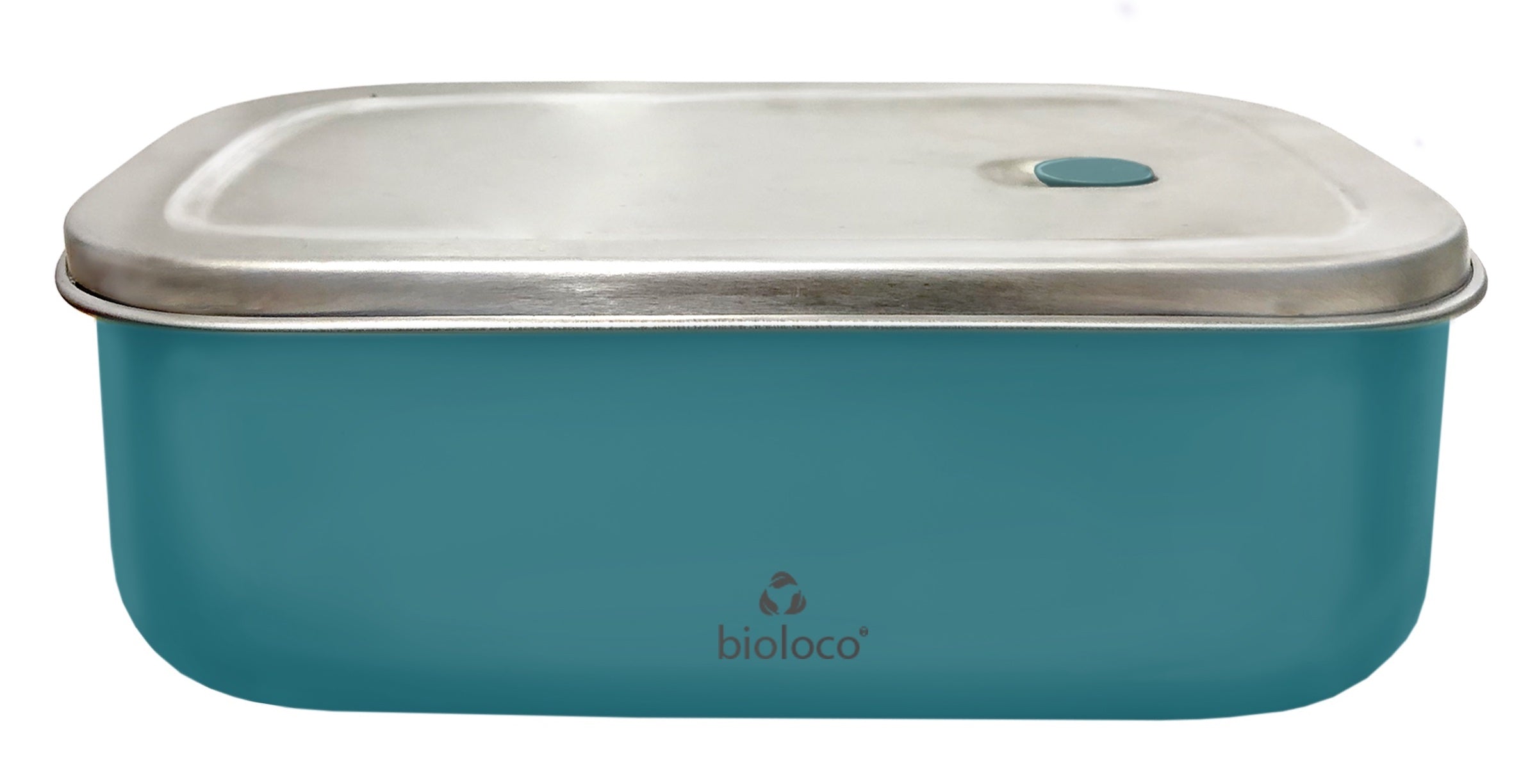 Bioloco Nerezový svačinový box (800 ml) - Petrolejový - lehký