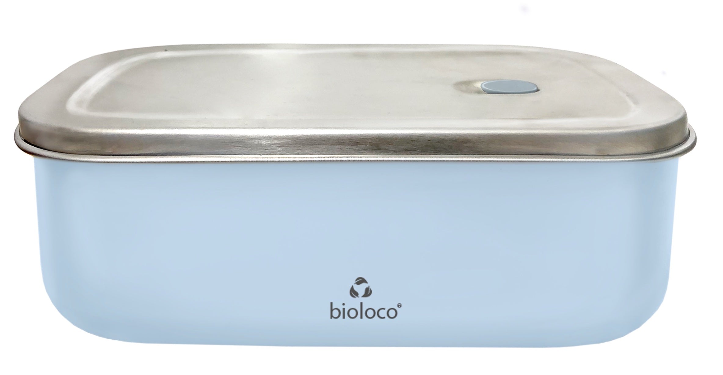 Bioloco Nerezový svačinový box (800 ml) - Světle modrý - lehký