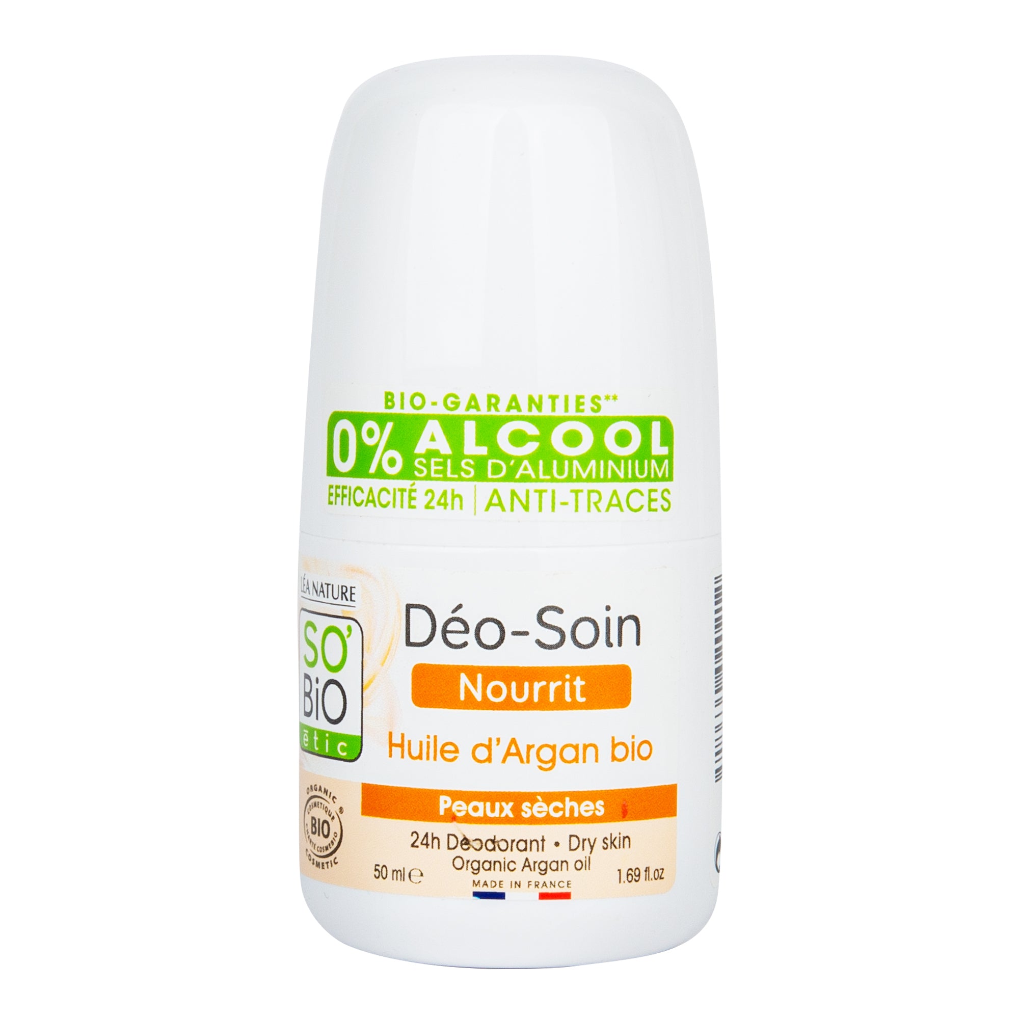 Deodorant přírodní 24h vyživující s arganovým olejem 50 ml BIO   SO’BiO étic SO’BiO étic