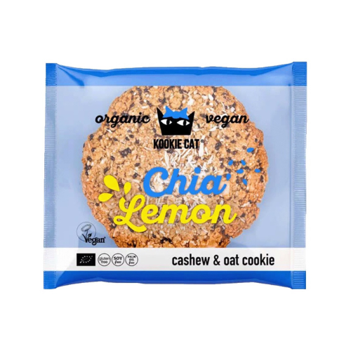 Kookie Cat Sušenka s chia semínky a citronem BIO (50 g) - bez lepku a umělých přísad Kookie Cat