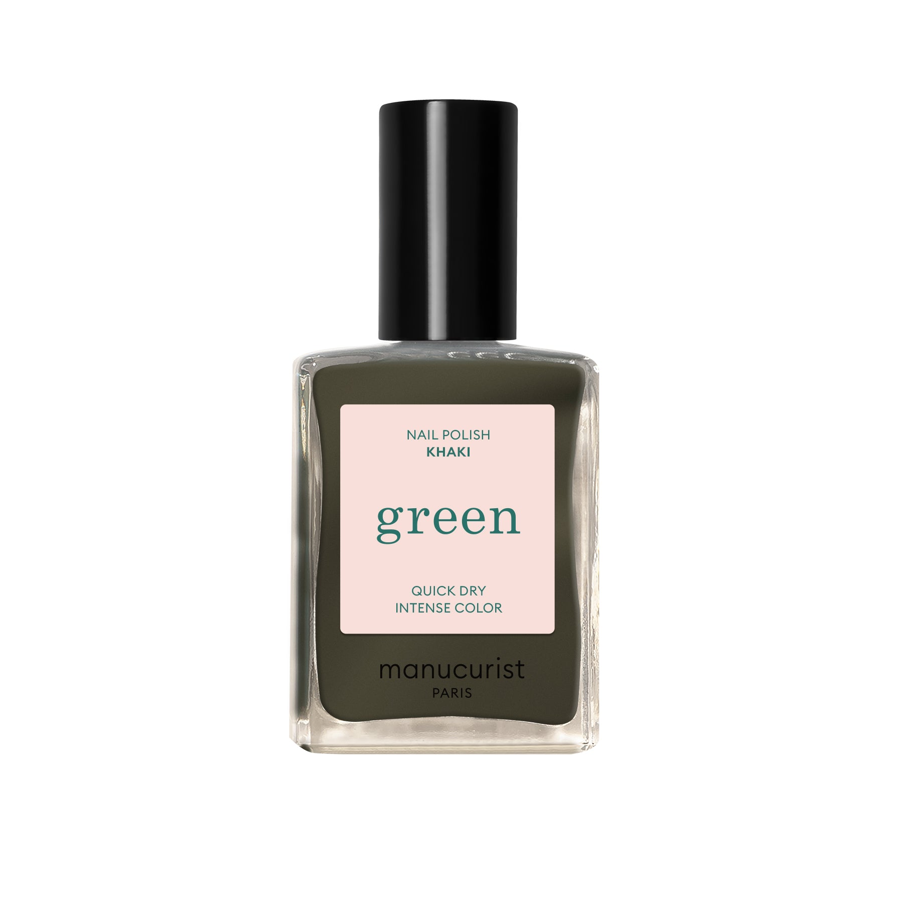 Manucurist Green schnoucí lak na nehty - Khaki (15 ml) - trendy zeleno-šedý odstín Manucurist