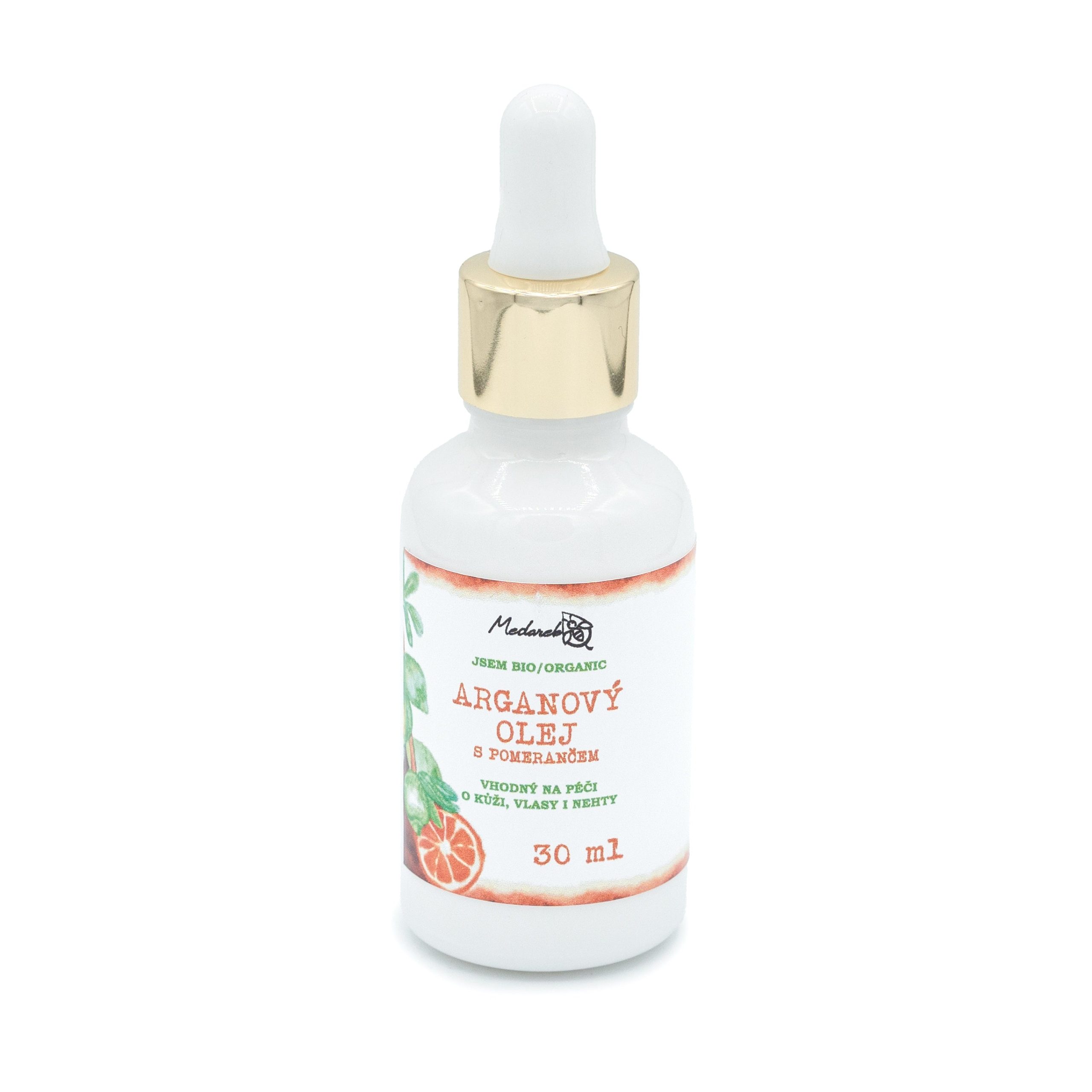 Medarek Arganový olej s pomerančovým olejem BIO (30 ml) - pro péči o pokožku
