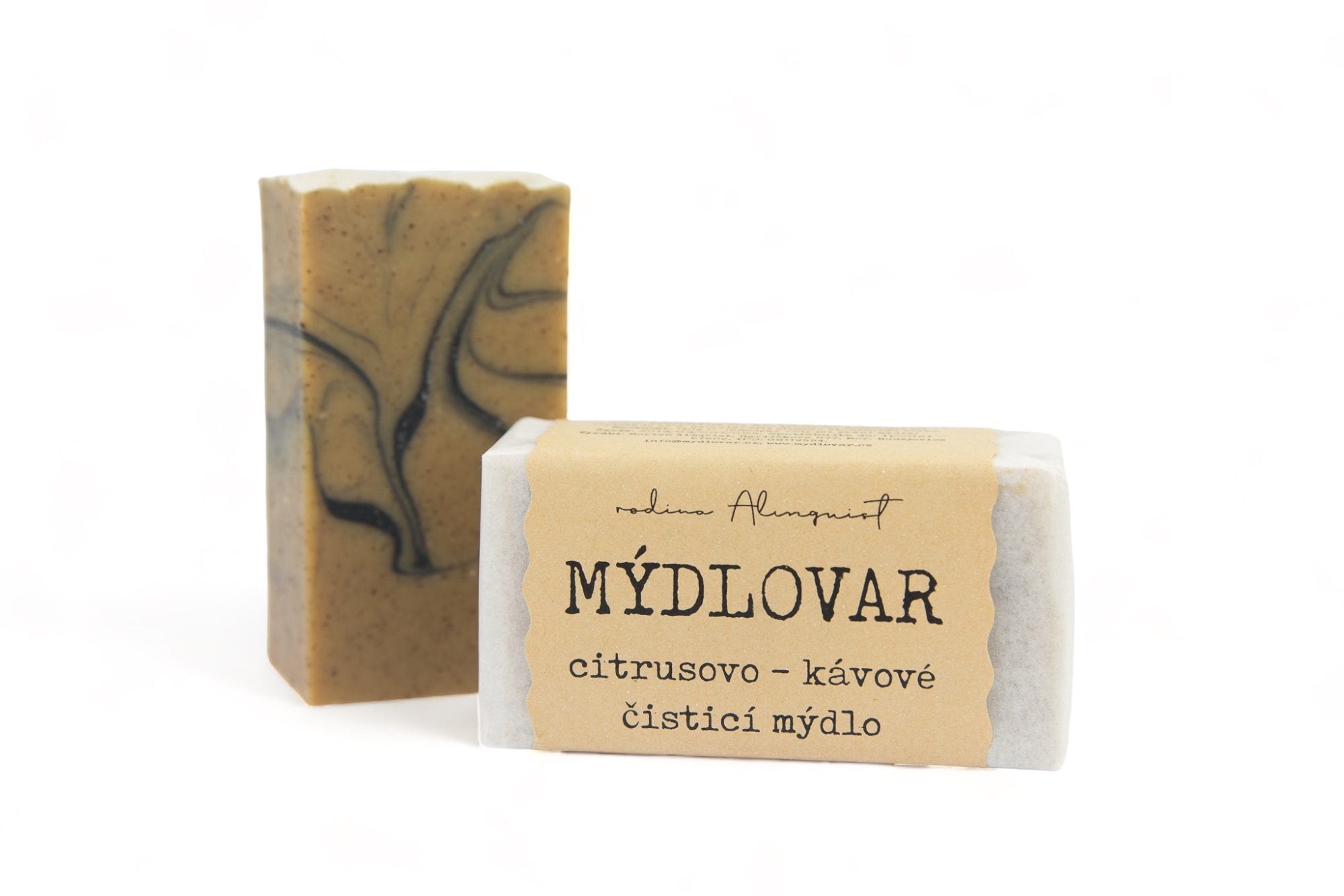 Mýdlovar Citrusovo-kávové čisticí mýdlo (60 g) - s jemným peelingem Mýdlovar