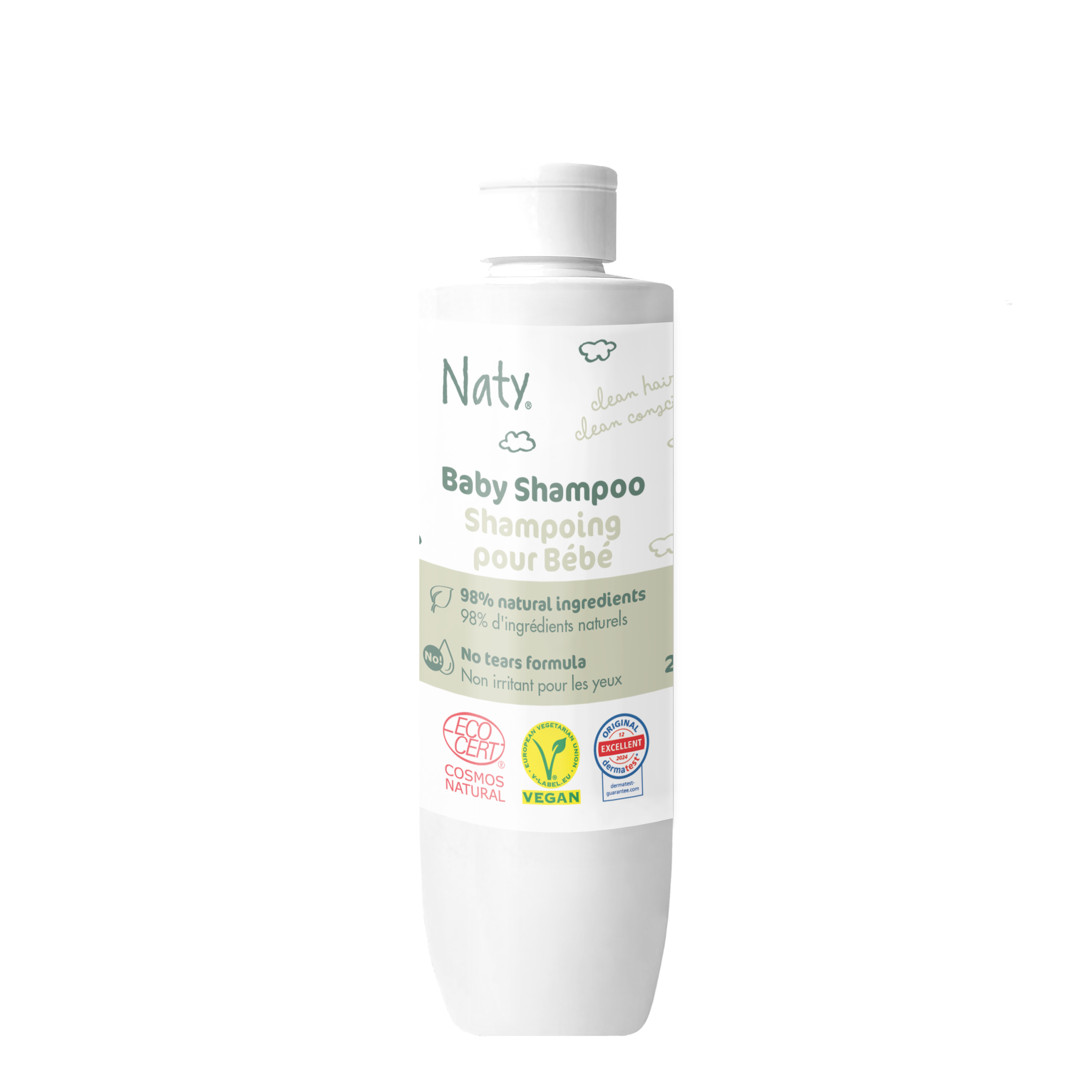 Naty Dětský šampon (240 ml) - s heřmánkem a měsíčkem Naty