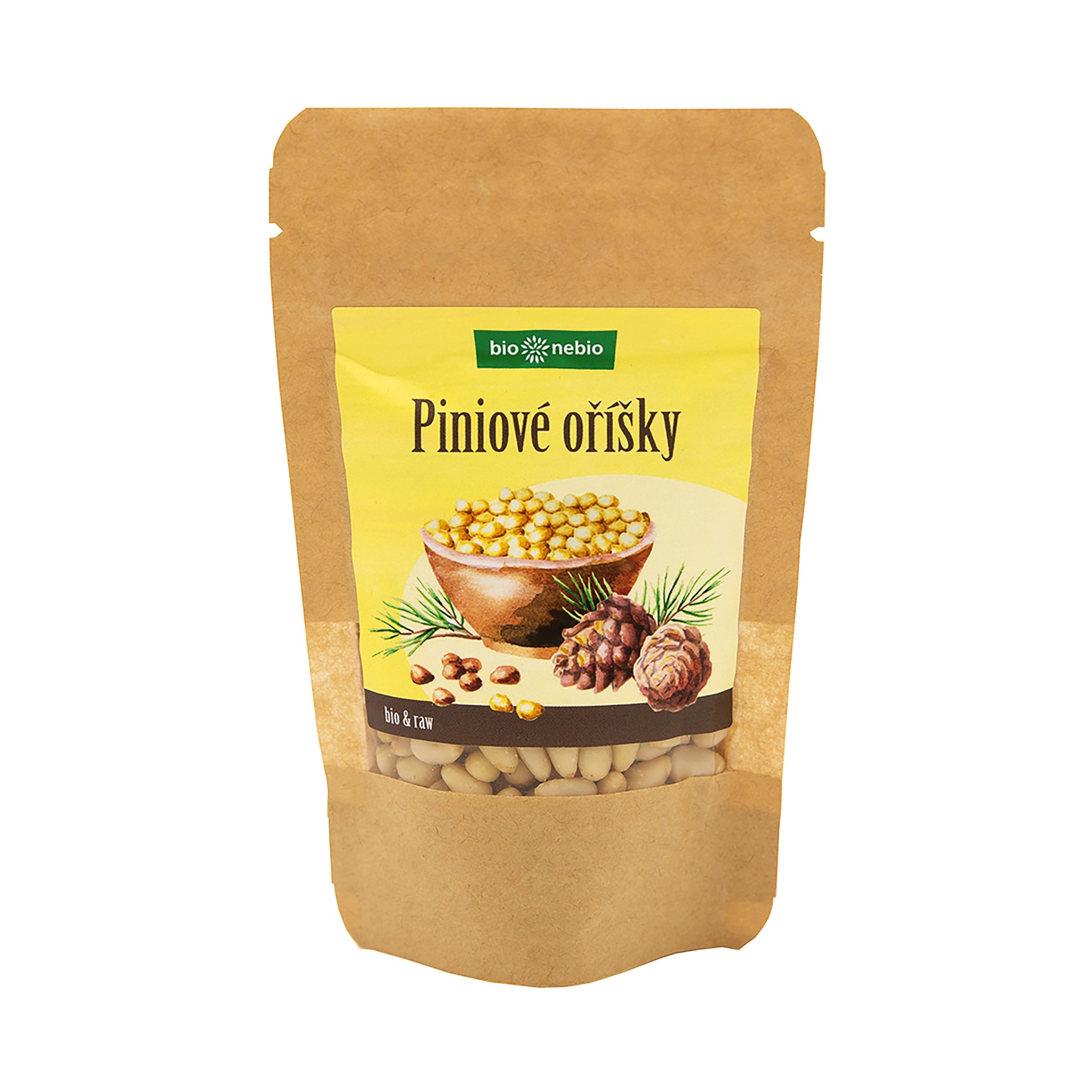 Oříšky piniové 50 g BIO   BIO NEBIO Bio nebio