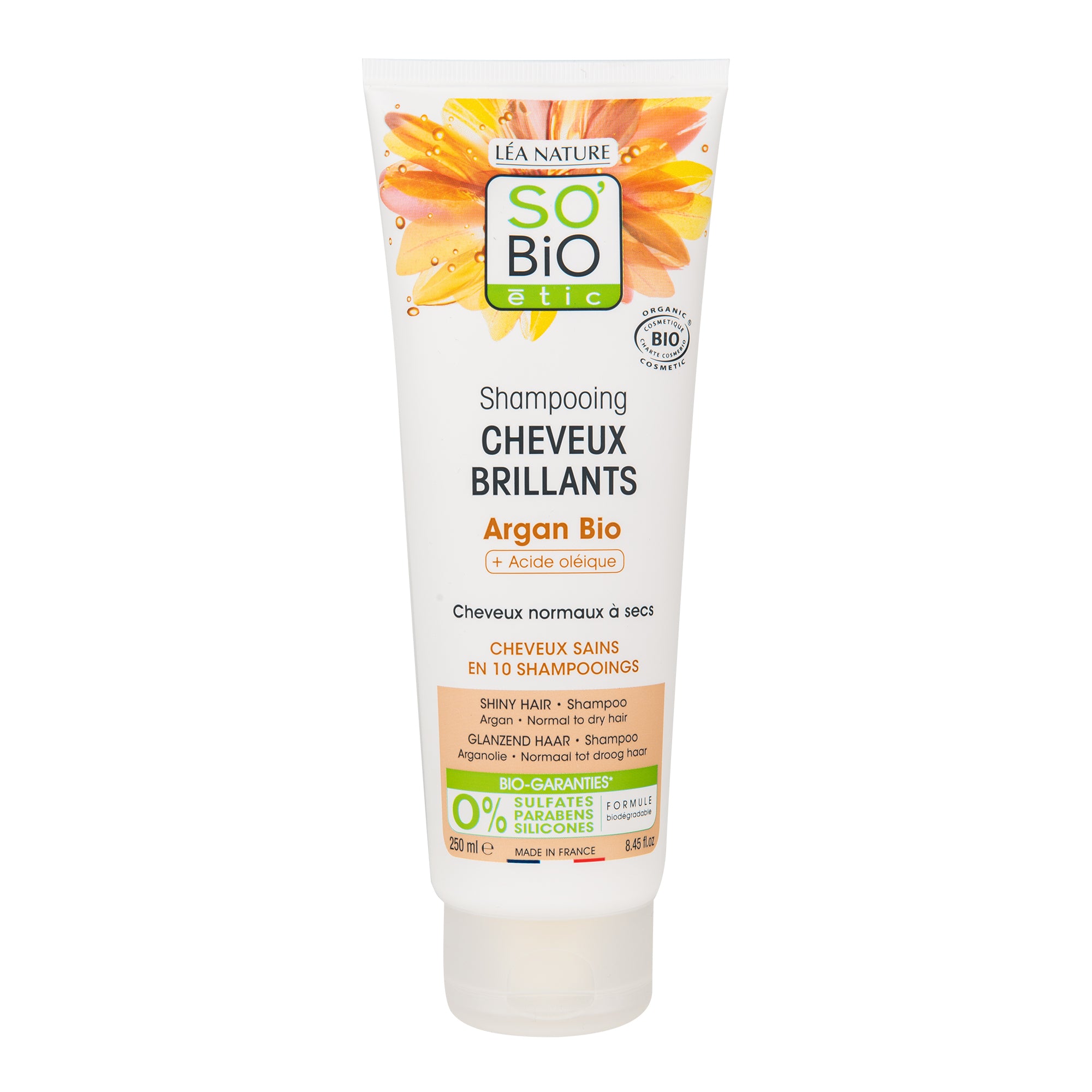Šampon argan pro lesk — pro normální až suché vlasy 250 ml BIO  SO’BiO étic SO’BiO étic