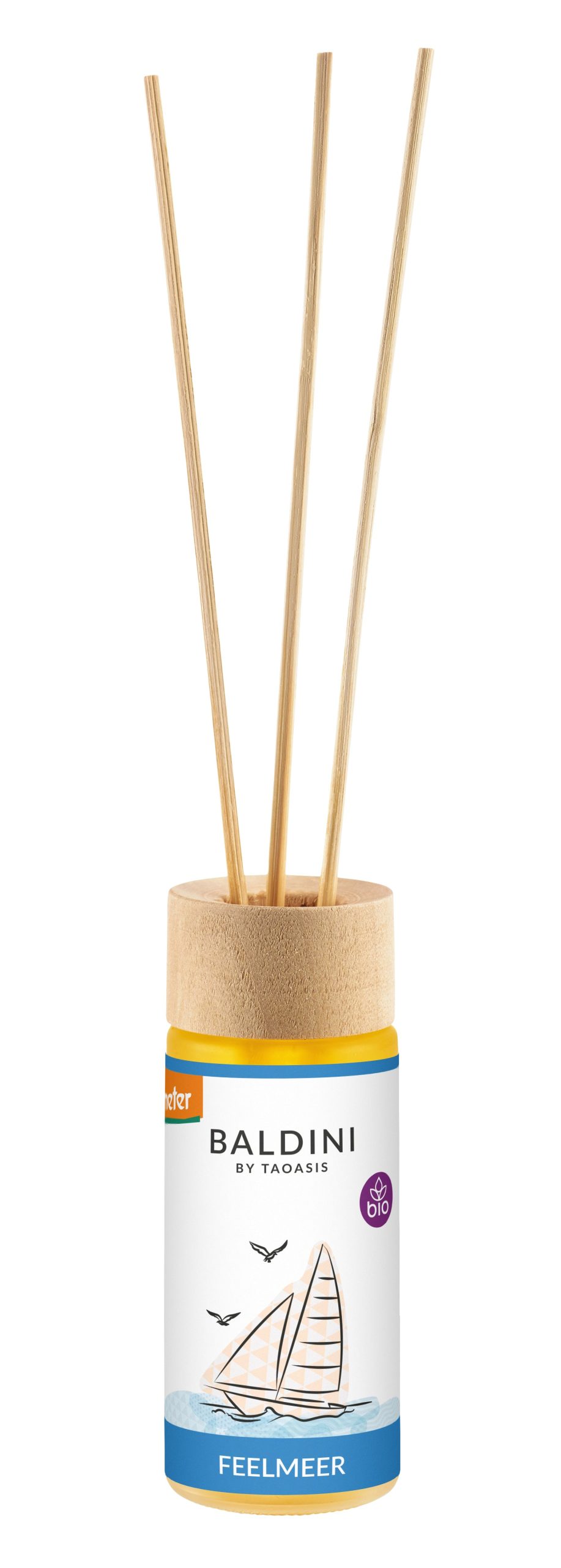 TAOASIS Baldini Aroma difuzér s tyčinkami FeelSea BIO (50 ml) - osvěžující