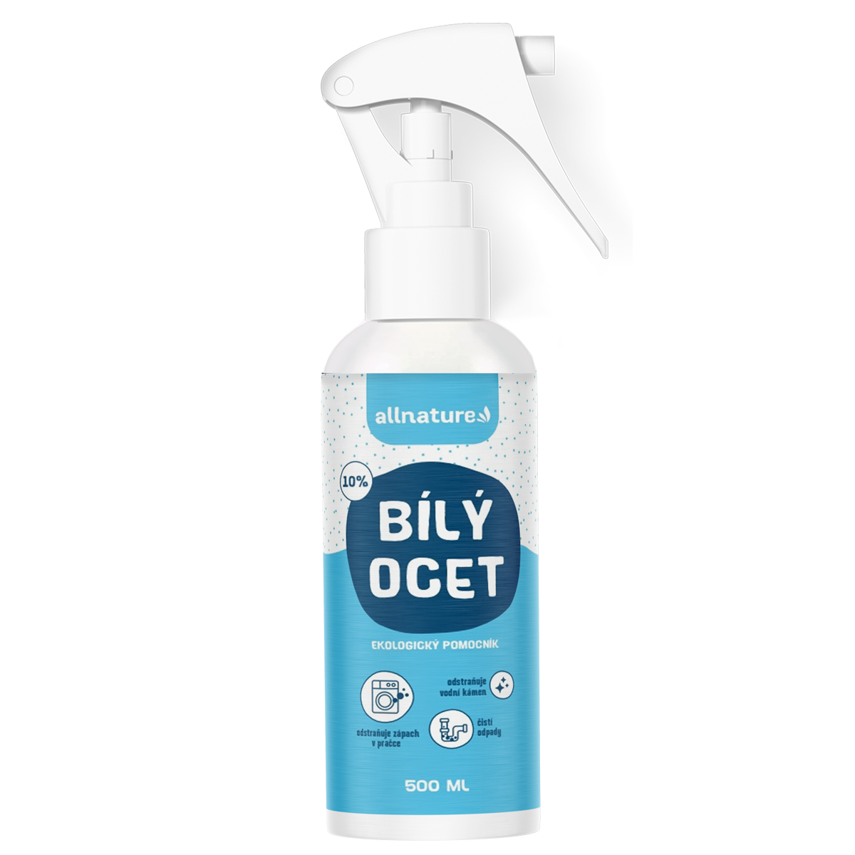 Allnature Bílý ocet 10% - 500 ml - účinný pomocník pro čistou domácnost! Allnature
