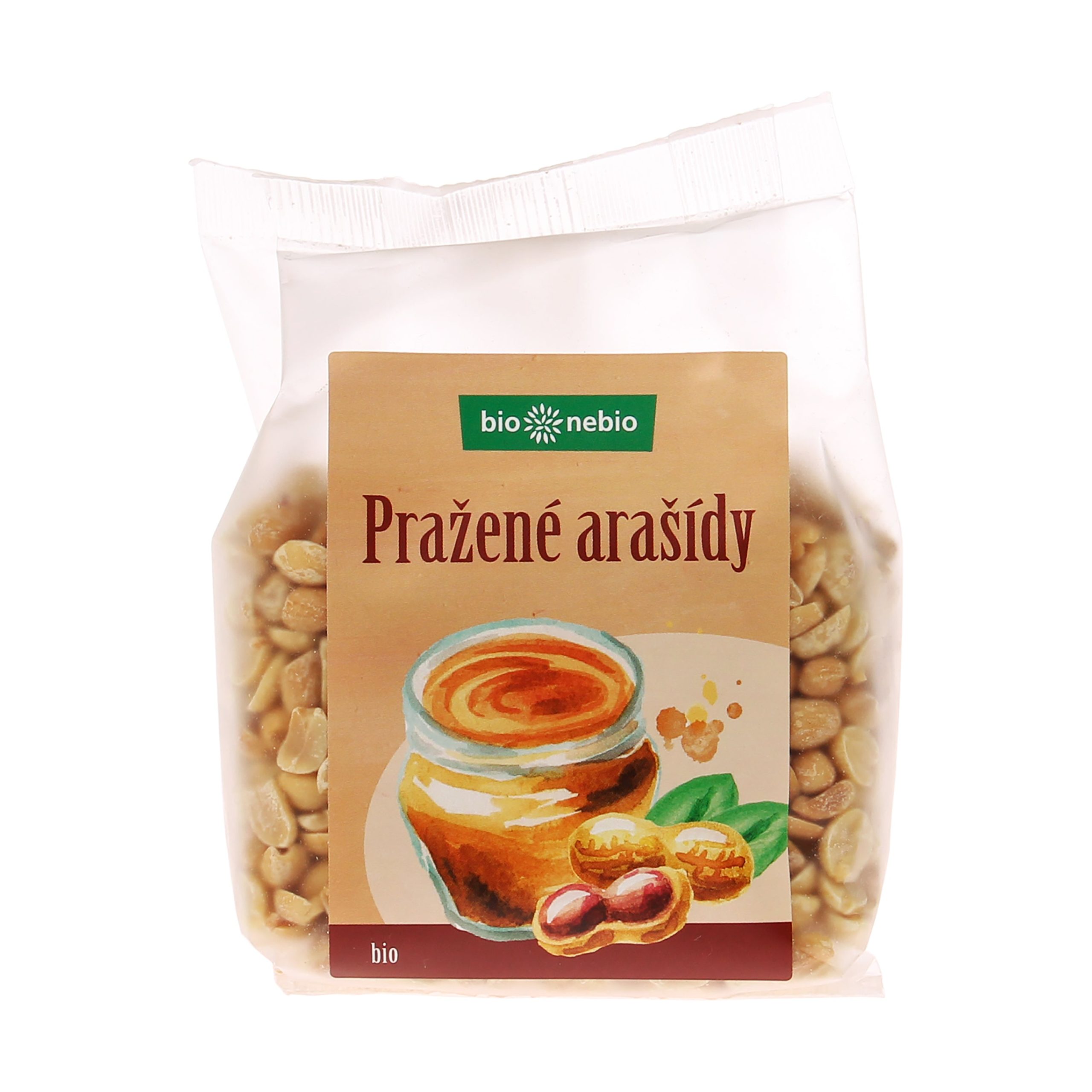 Arašídy loupané pražené 200 g BIO   BIO NEBIO Bio nebio