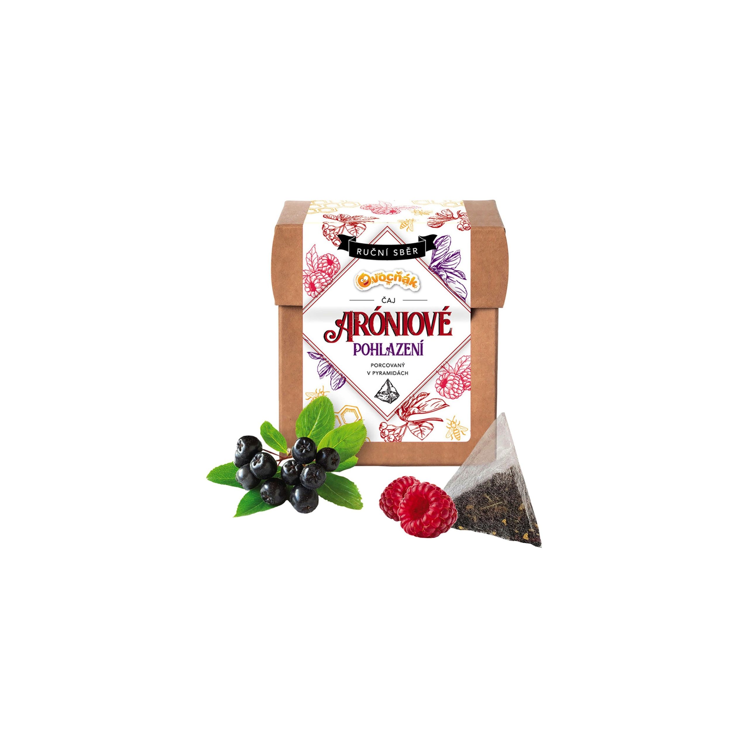 Čaj ovocný aróniové pohlazení 12 x 4 g   OVOCŇÁK Ovocňák