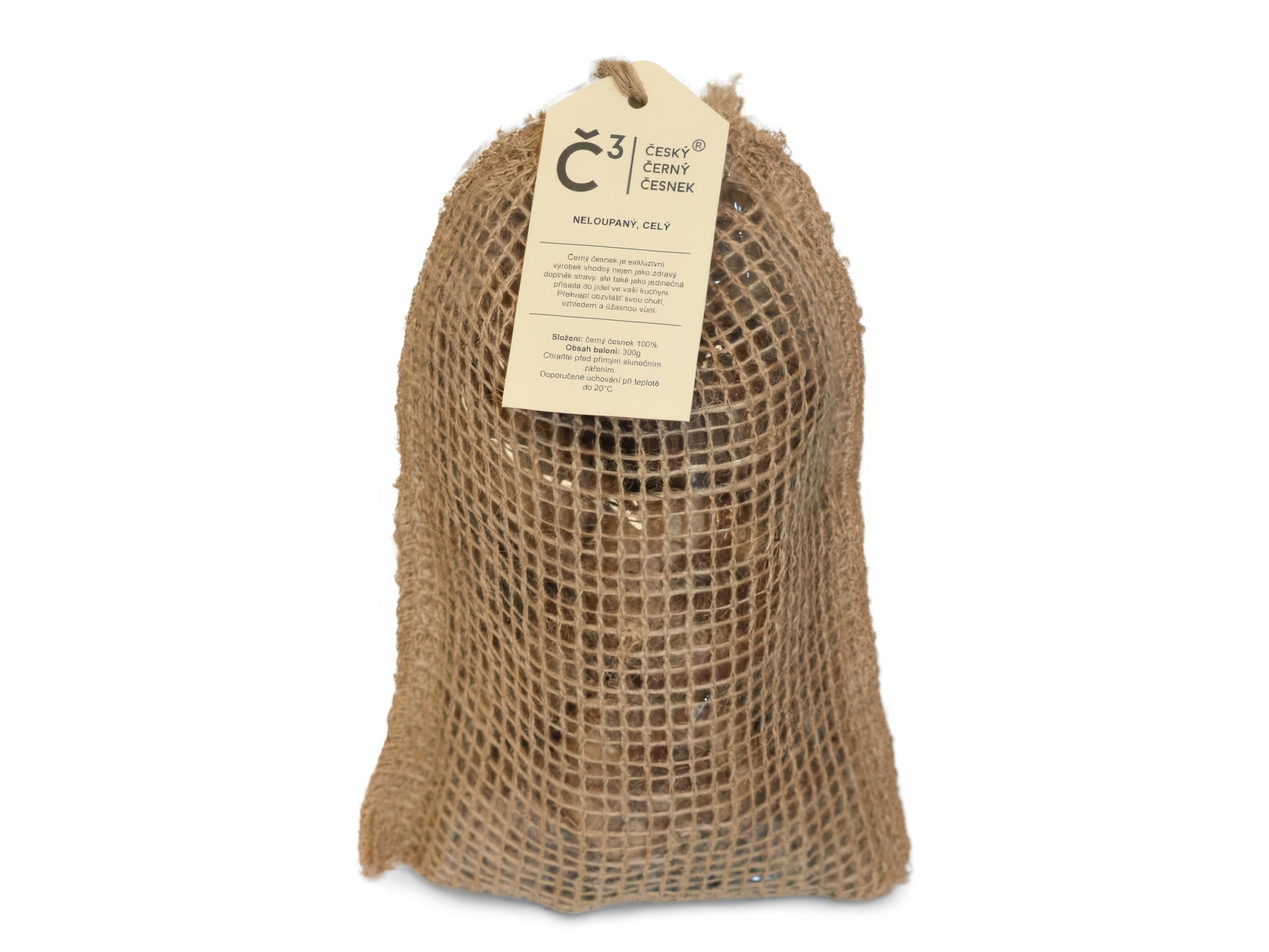 Česnek černý český neloupaný 300 g   BLACK GARLIC Český černý česnek