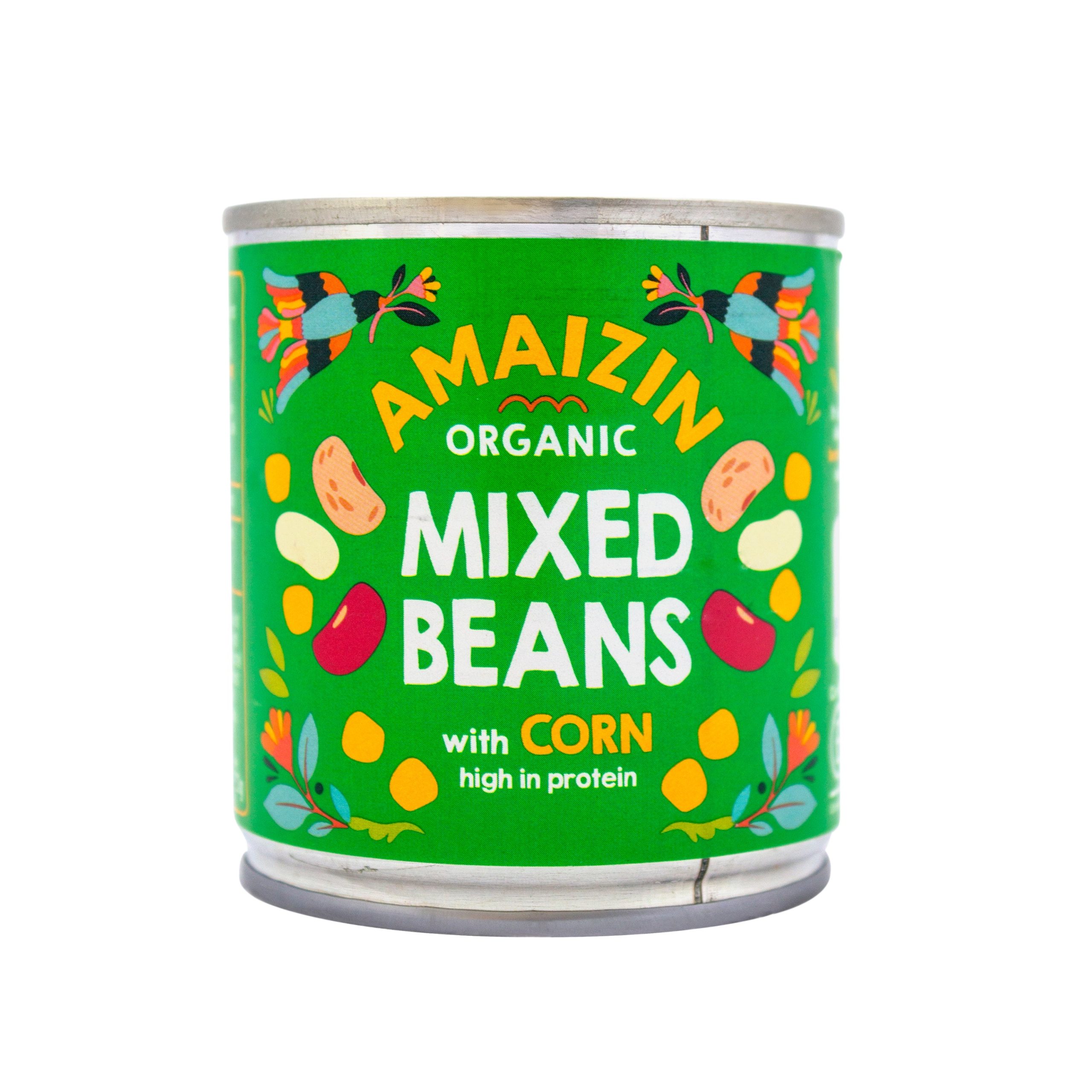 Fazole mix s kukuřicí sterilované 200 g BIO   AMAIZIN Amaizin