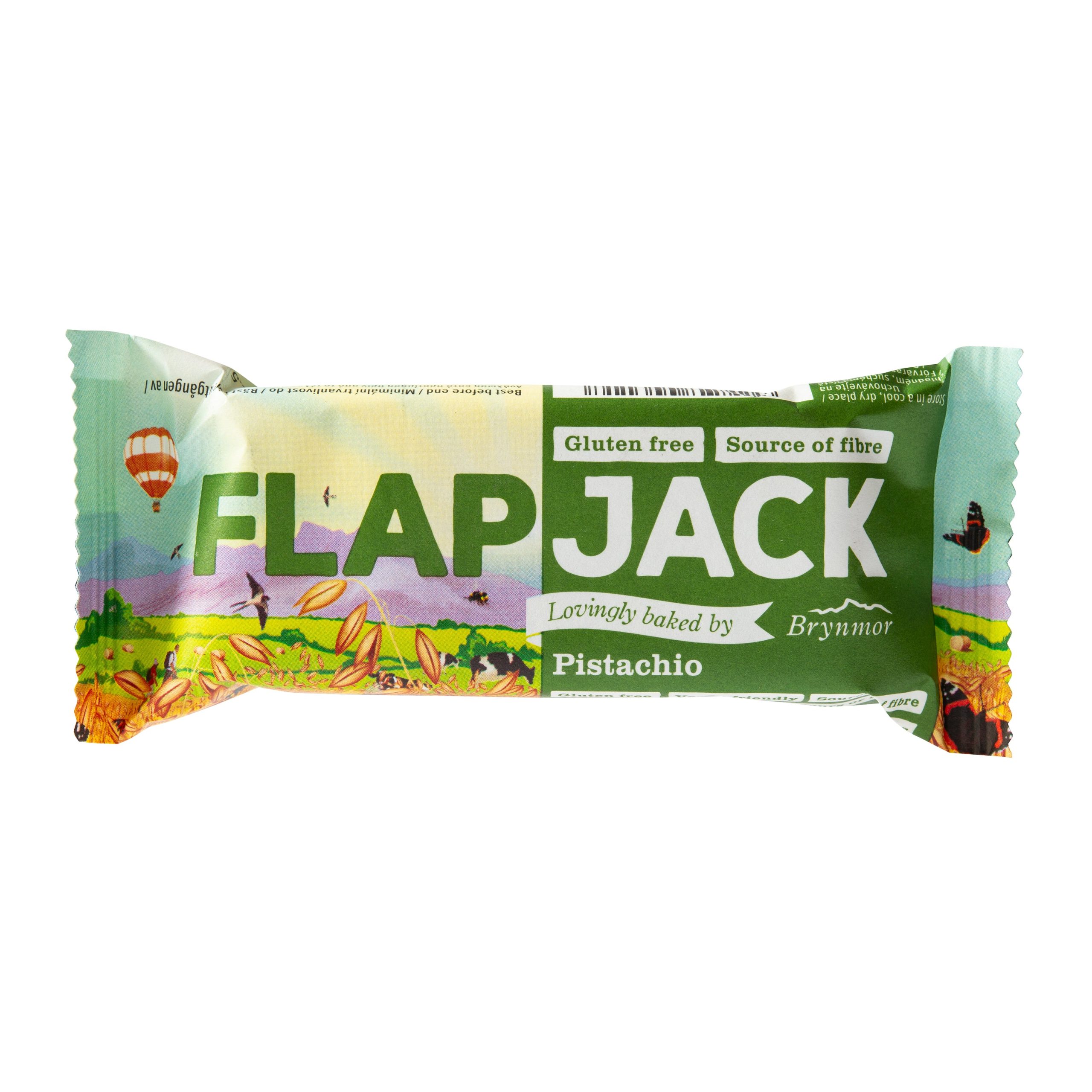 Flapjack ovesný pistácie bezlepkový 80 g   BRYNMOR Brynmor
