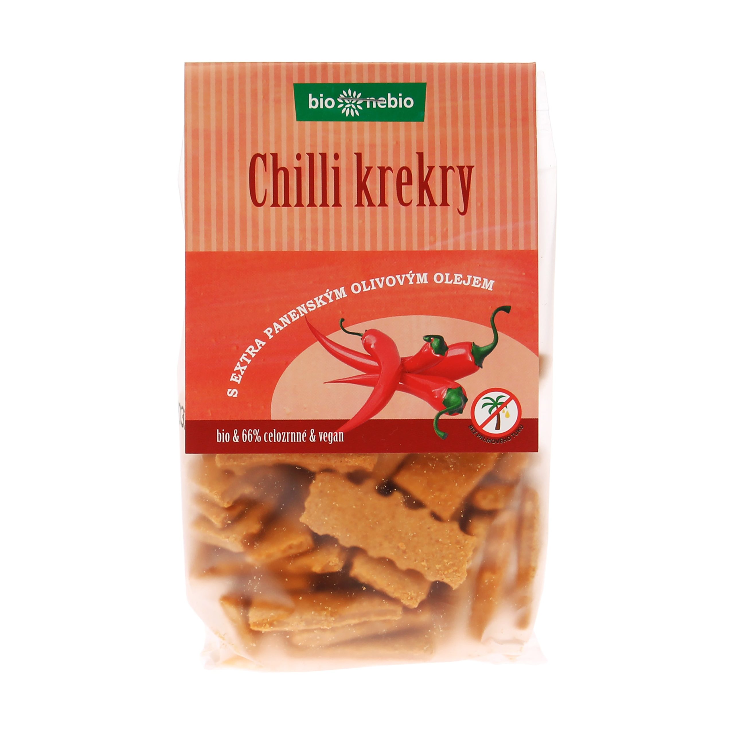 Krekry chilli se slunečnicovým olejem 130 g BIO   BIO NEBIO Bio nebio