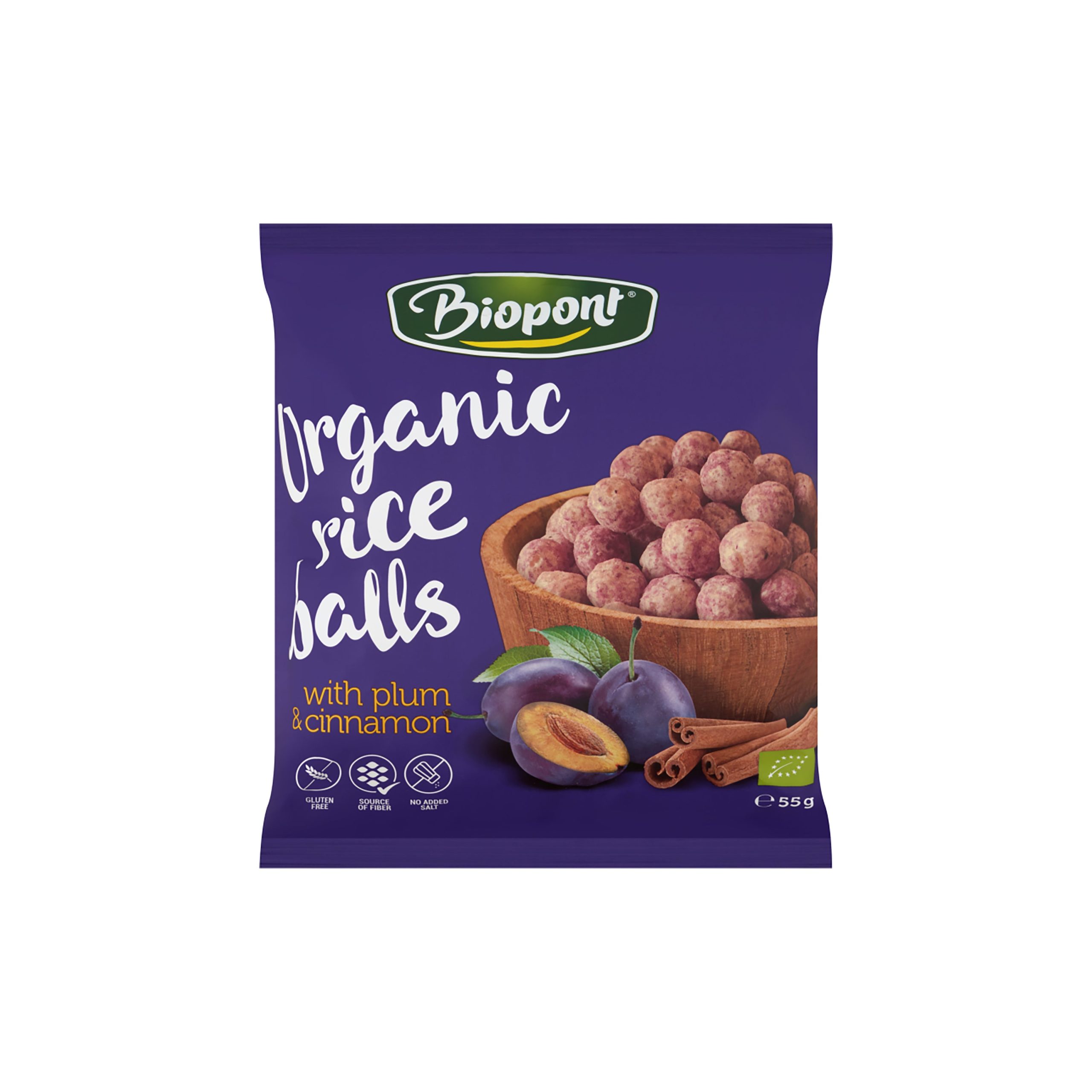 Křupky rýžové švestkové se skořicí 55 g BIO   BIOPONT Biopont