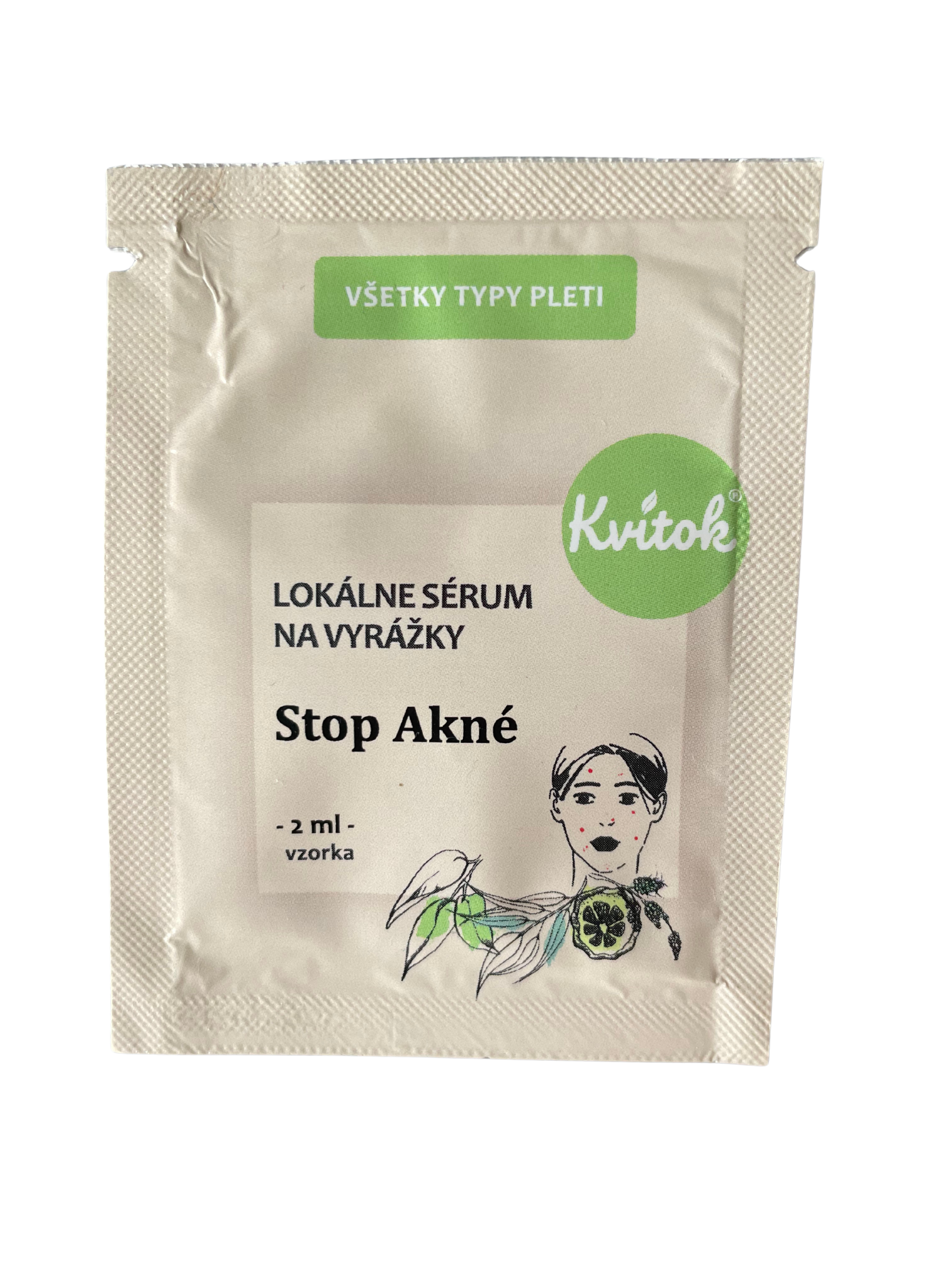 Kvitok SOS Lokální sérum STOP Akné - vzorek (2 ml) - spolehlivý pomocník Kvitok