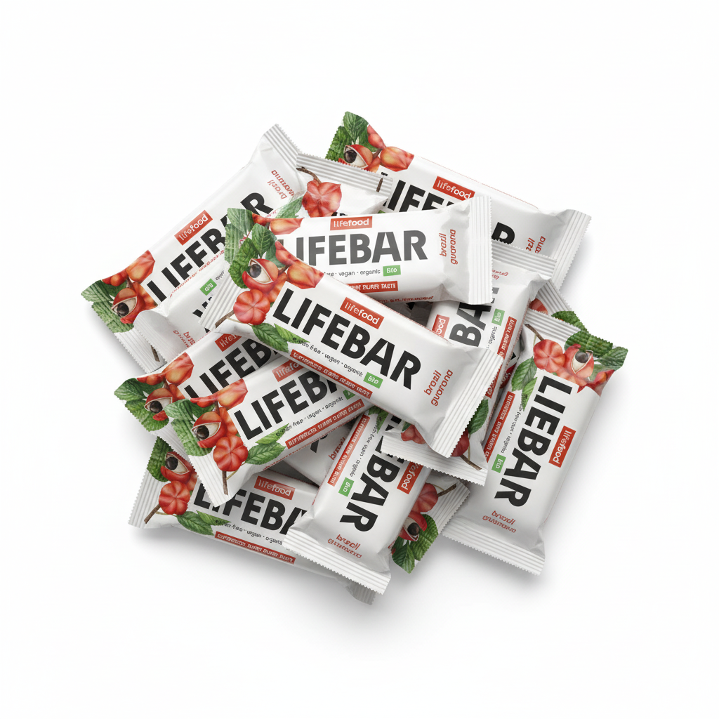 Lifefood Zvýhodněná sada 13 + 2 tyčinky zdarma - Tyčinka Lifebar s para ořechy a guaranou BIO Lifefood