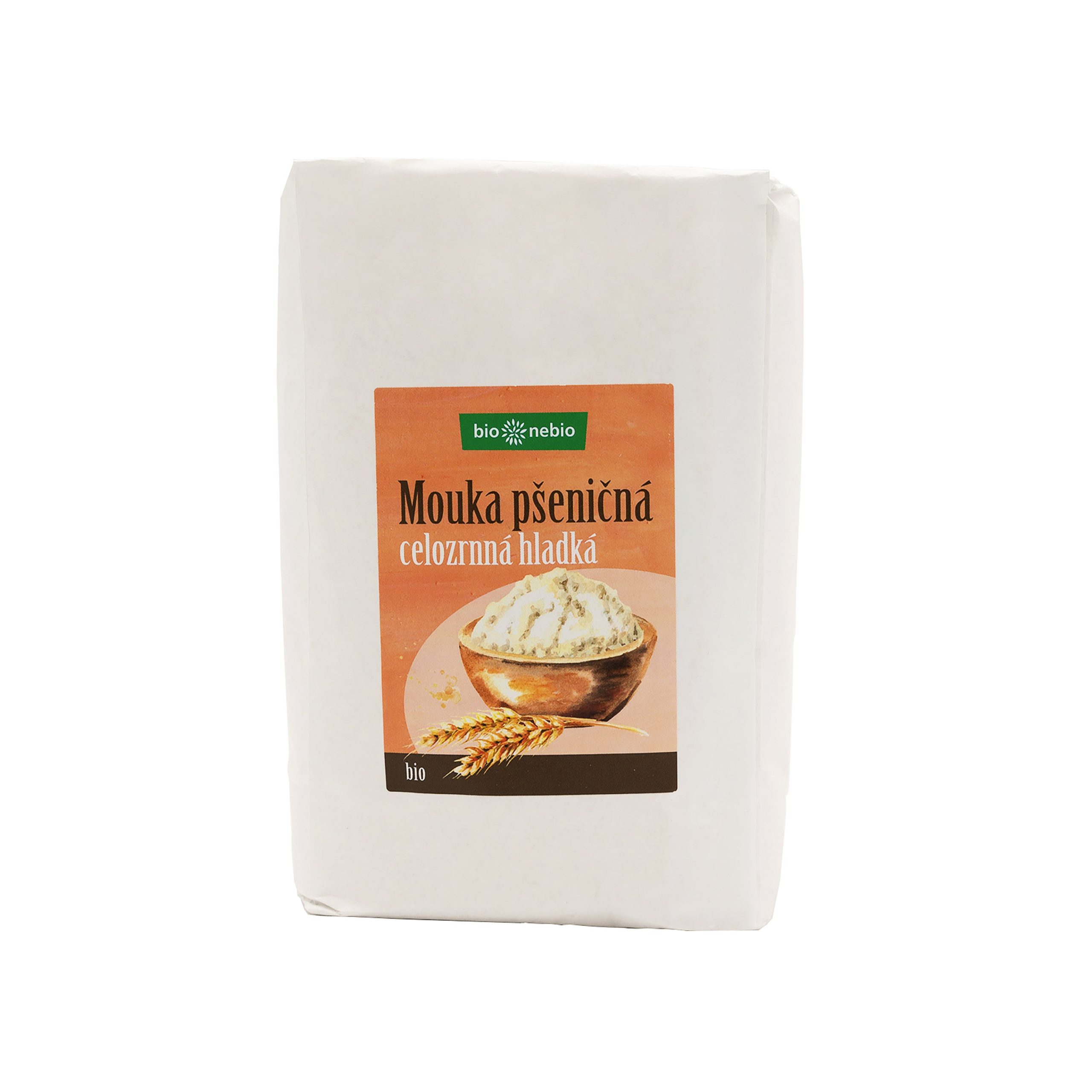Mouka pšeničná celozrnná hladká 1 kg BIO   BIO NEBIO Bio nebio
