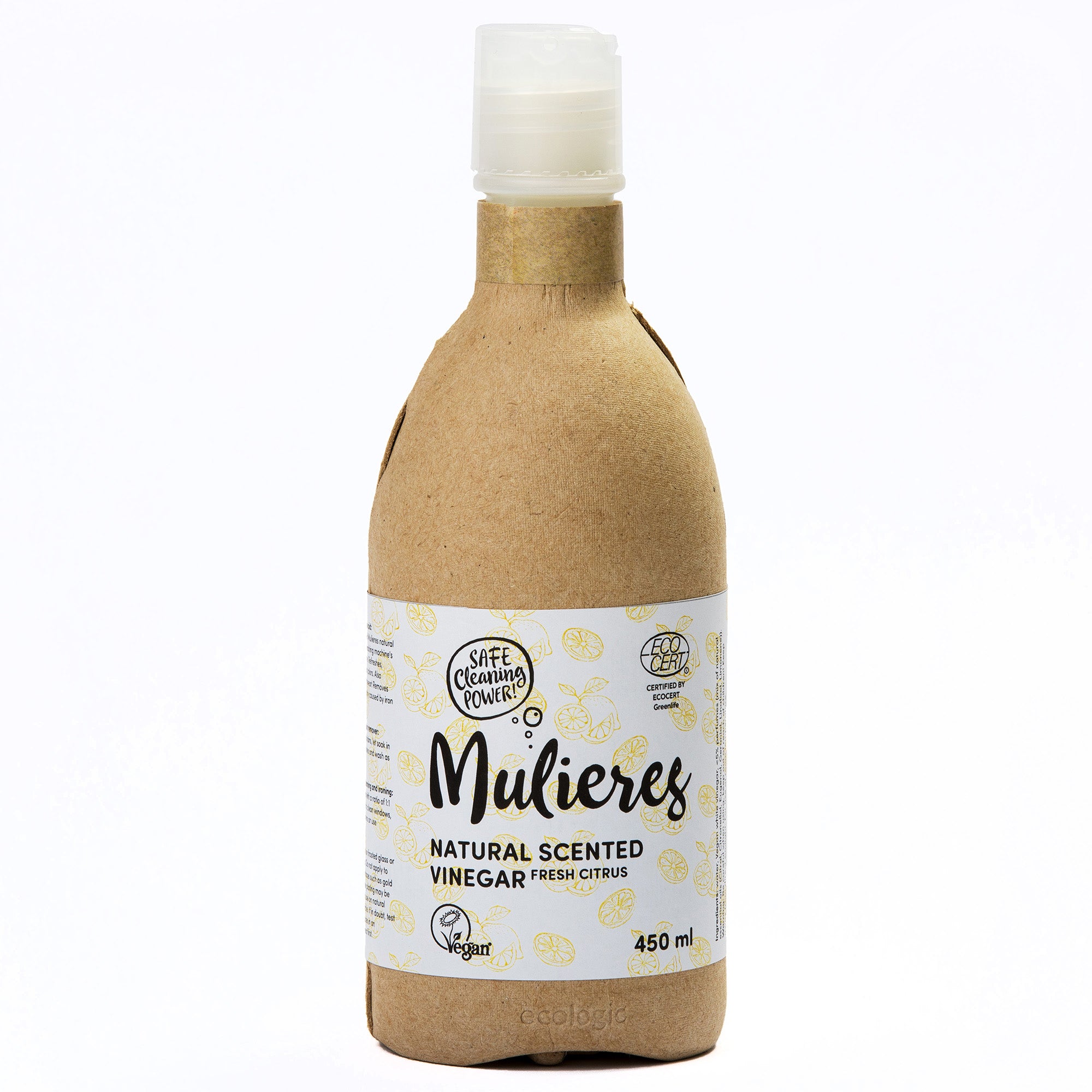 Mulieres Bílý ocet 10% - svěží citrus - 450 ml - 100% přírodní Mulieres