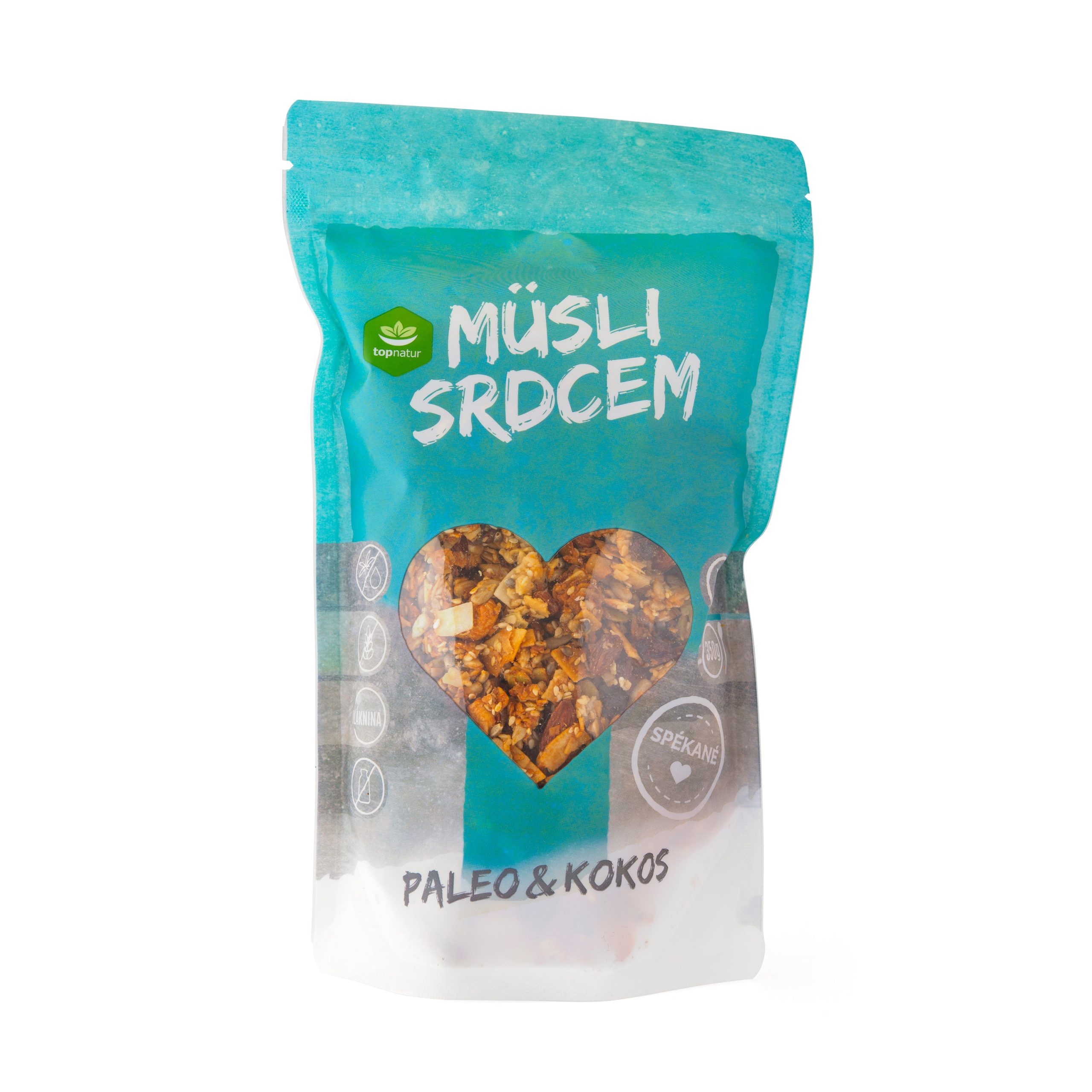 Müsli srdcem paleo & kokos  350 g   TOPNATUR Topnatur