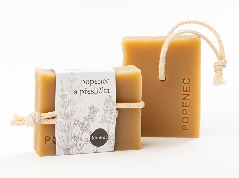 Mýdlárna Koukol Tuhé mýdlo pro podporu hojení - Popenec a přeslička (90 g) Mýdlárna Koukol