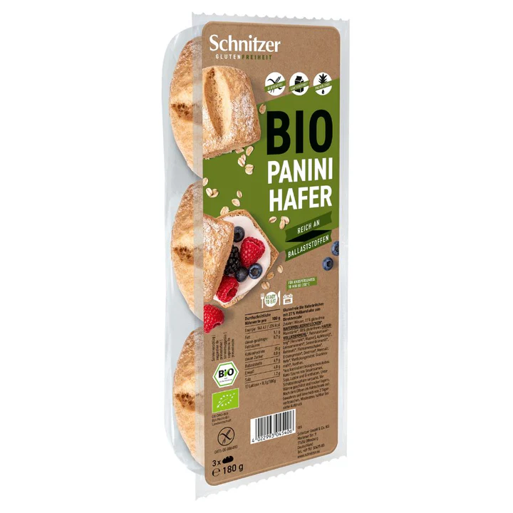 Panini ovesné bezlepkové 180 g BIO   SCHNITZER Schnitzer