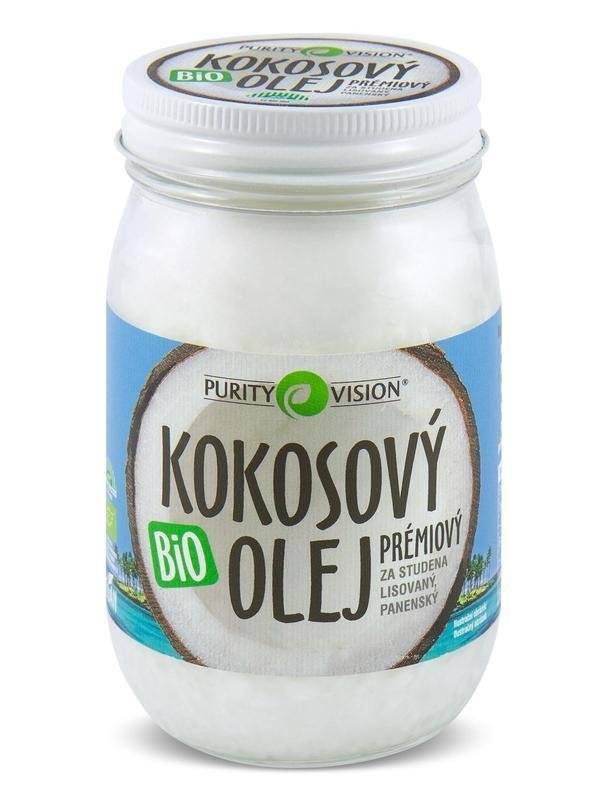 Purity Vision Kokosový olej panenský BIO - 420 ml - za studena lisovaný Purity Vision