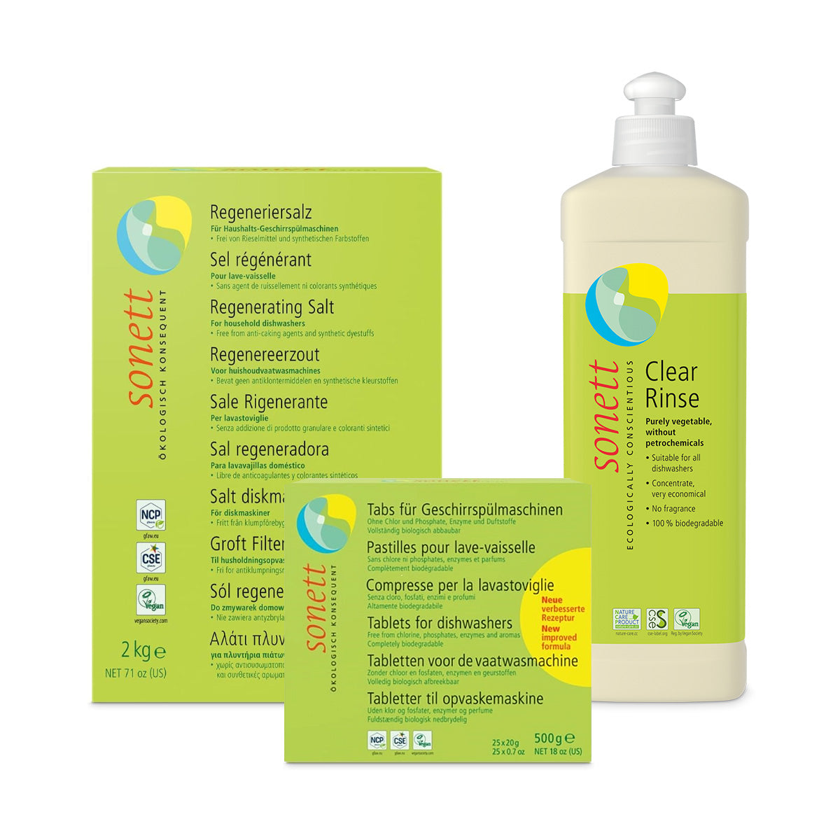 Sonett Zvýhodněná sada Do myčky - vše pro správnou péči o myčku nádobí Sonett