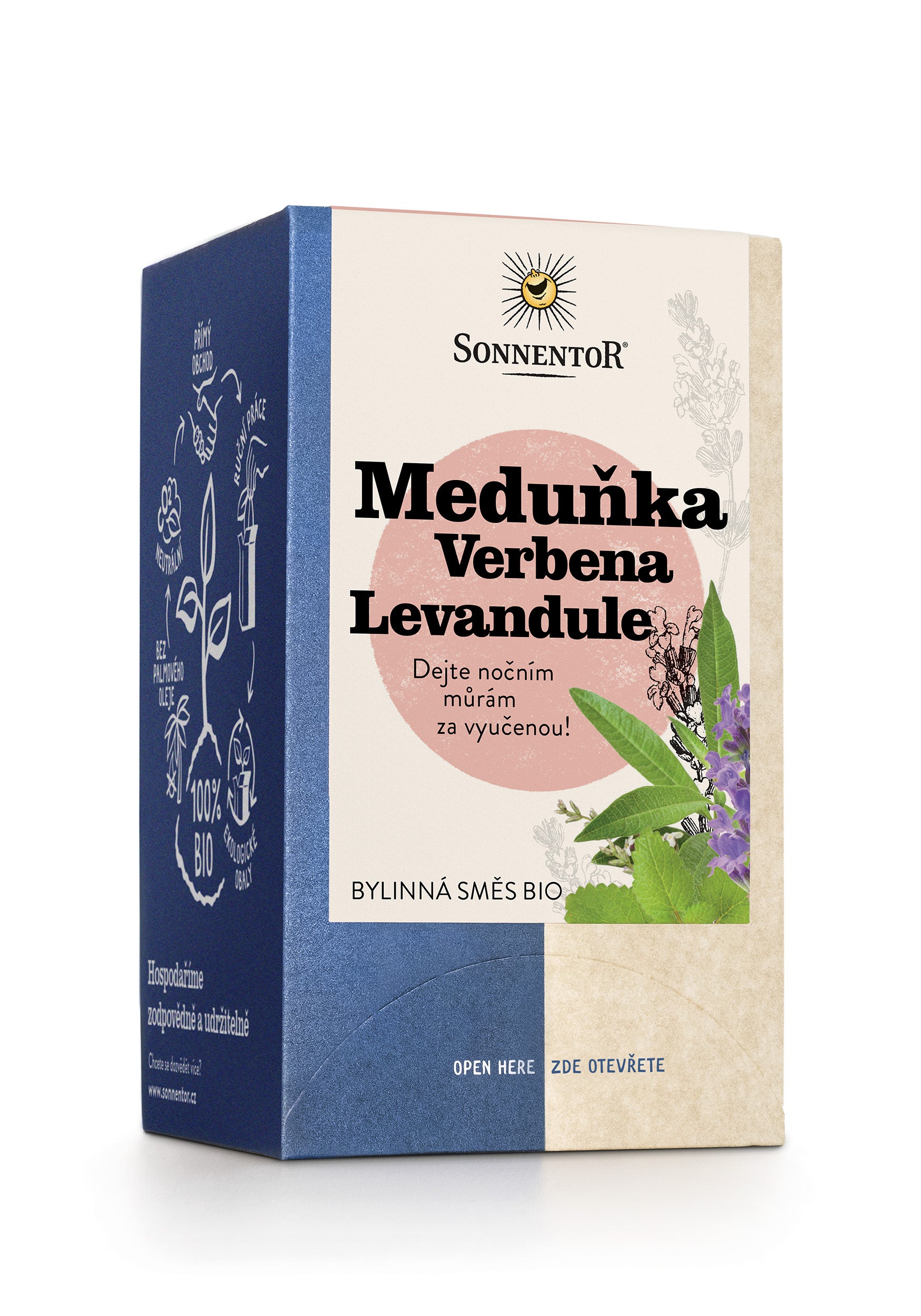 Sonnentor Bylinná směs Meduňka Verbena Levandule - nálevové sáčky (18 x 1