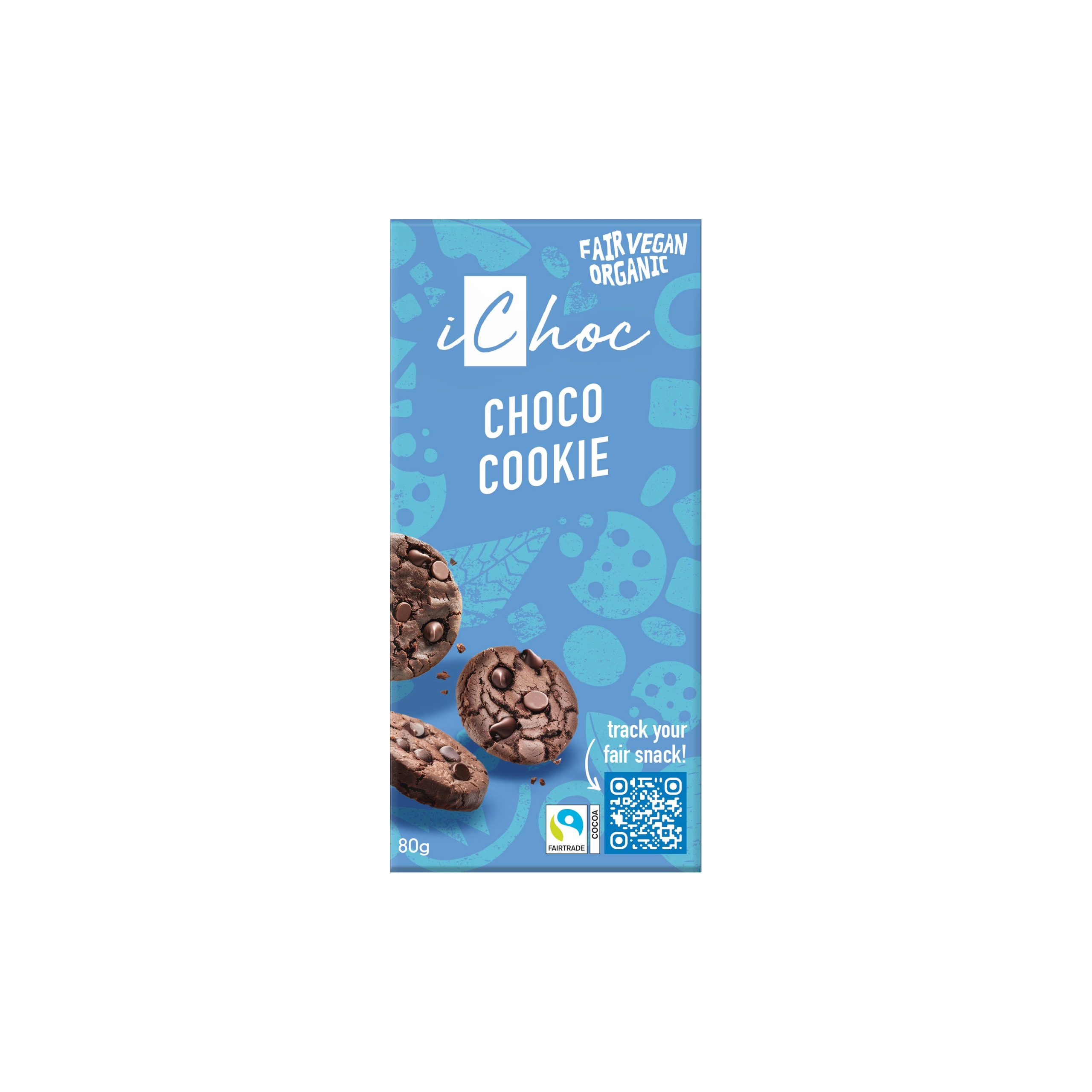 Tabulka kakaová vegan cookie iChoc 80 g BIO   VIVANI Vivani