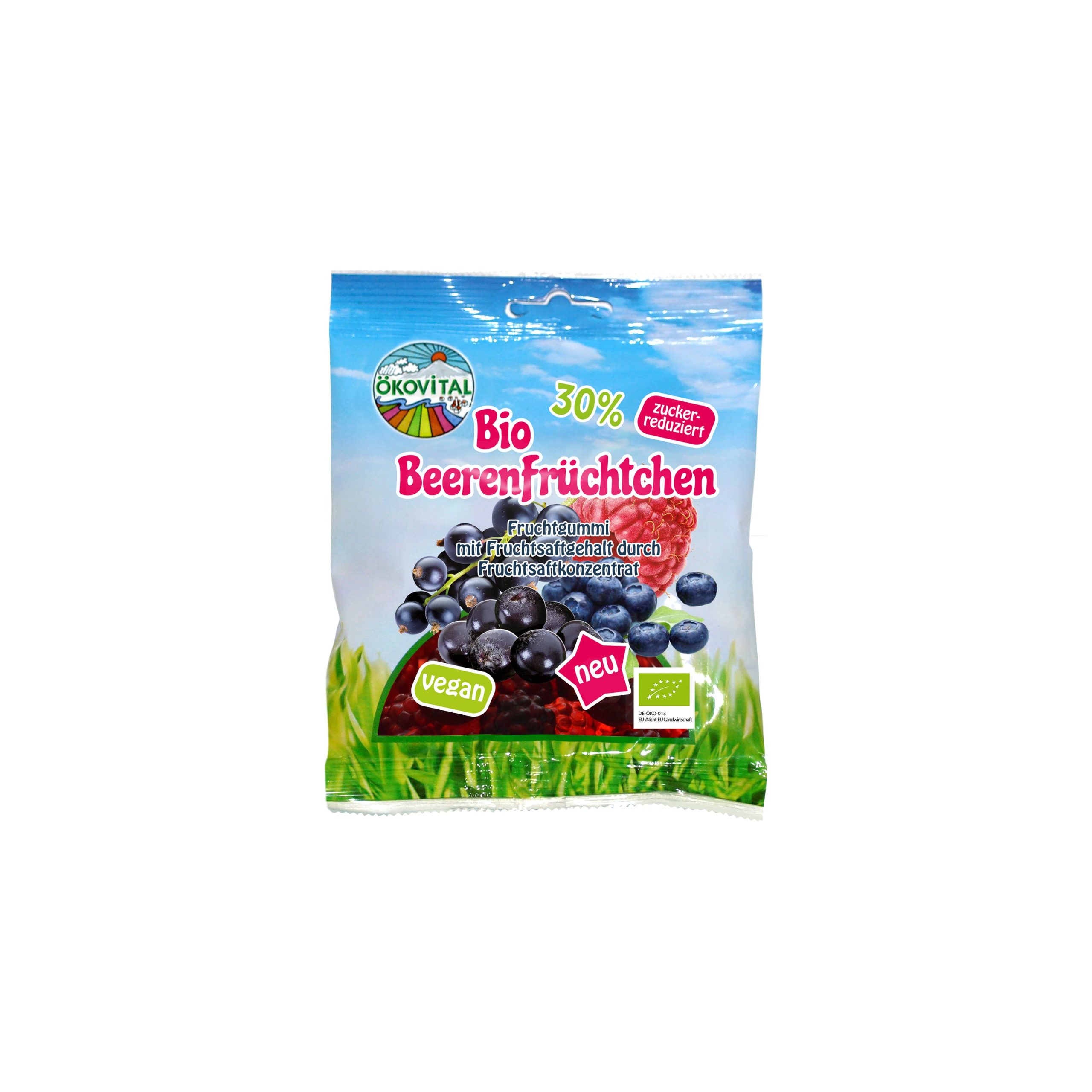 Želé lesní plody vegan méně sladké 80 g BIO   ÖKOVITAL ÖKOVITAL