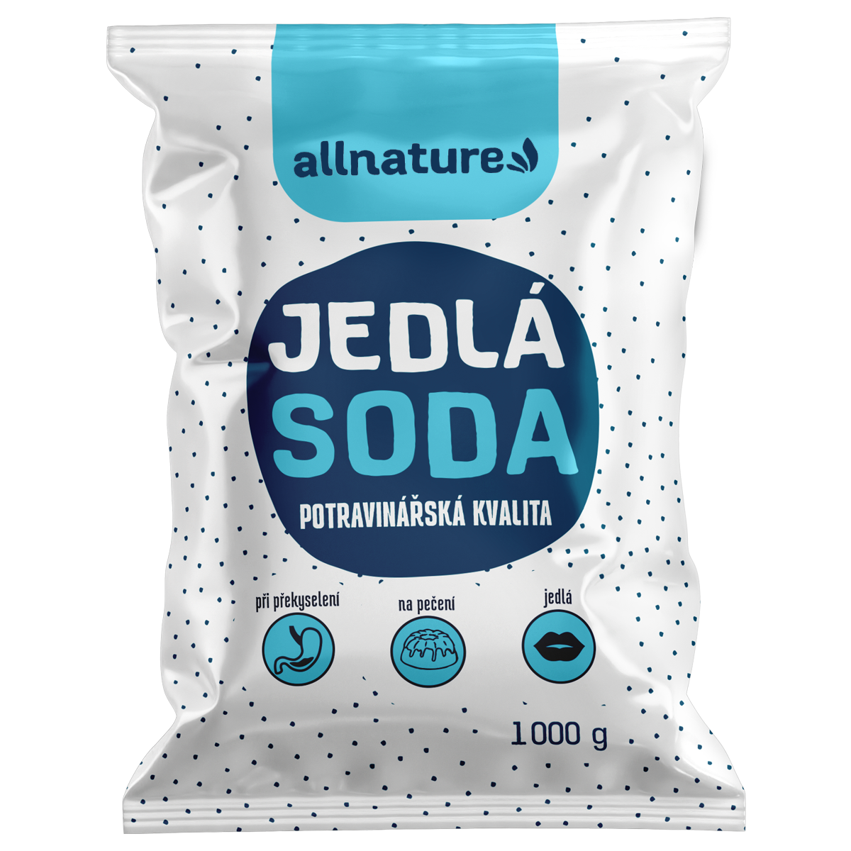 Allnature Jedlá soda - 1 kg - potravinářská kvalita Allnature