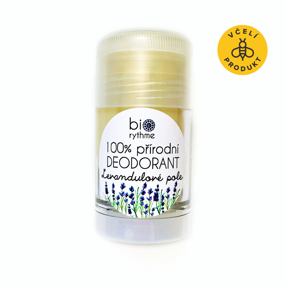 Biorythme Tuhý deodorant Levandulové pole - 30 g - s čistou levandulovou silicí Biorythme