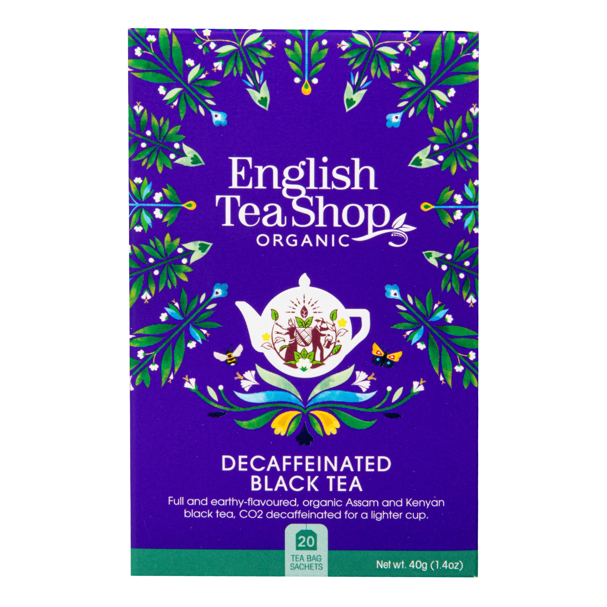 Čaj Černý bez kofeinu 20 sáčků BIO   ENGLISH TEA SHOP English Tea Shop