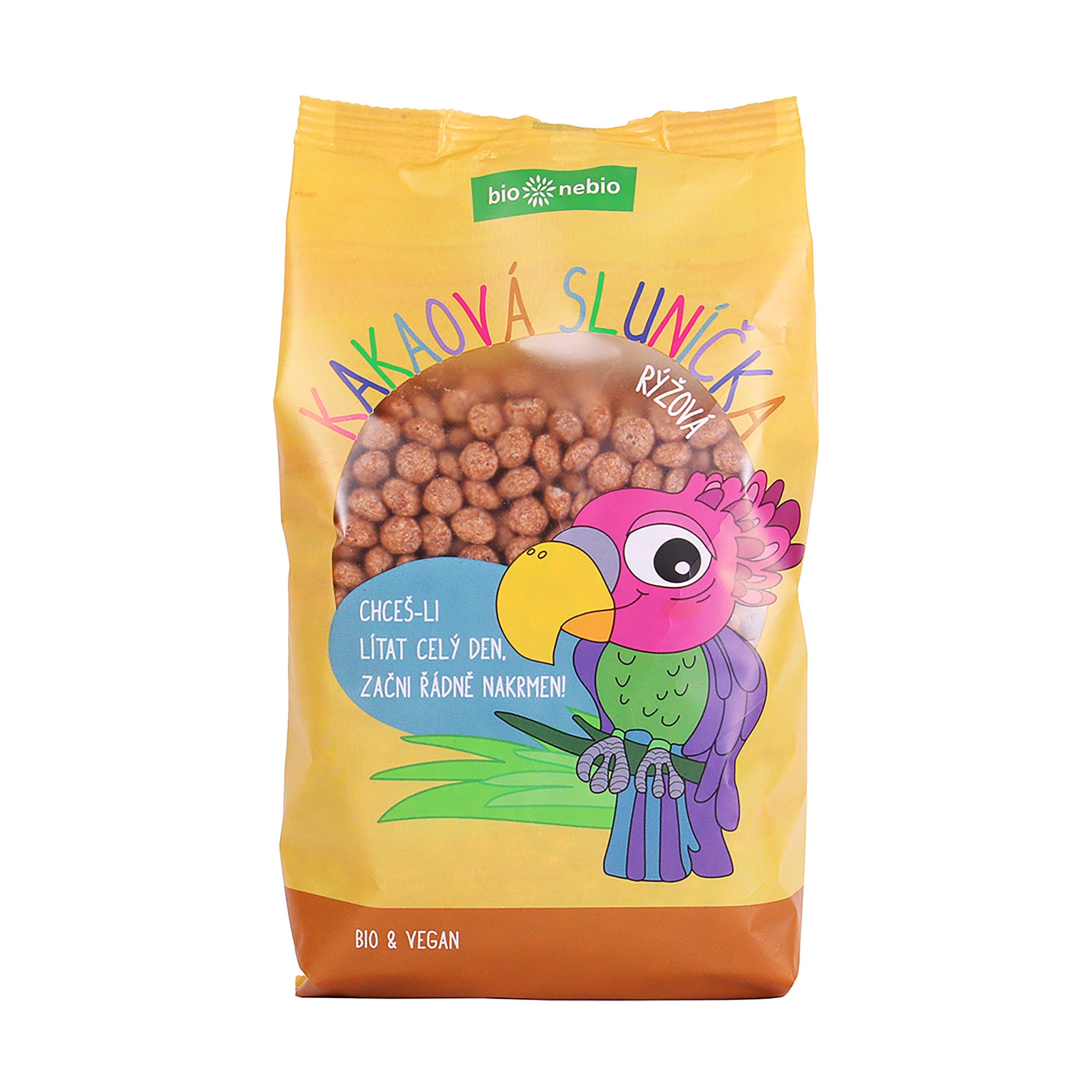 Cereálie Sluníčka rýžová s kakaem 200 g BIO   BIO NEBIO Bio nebio