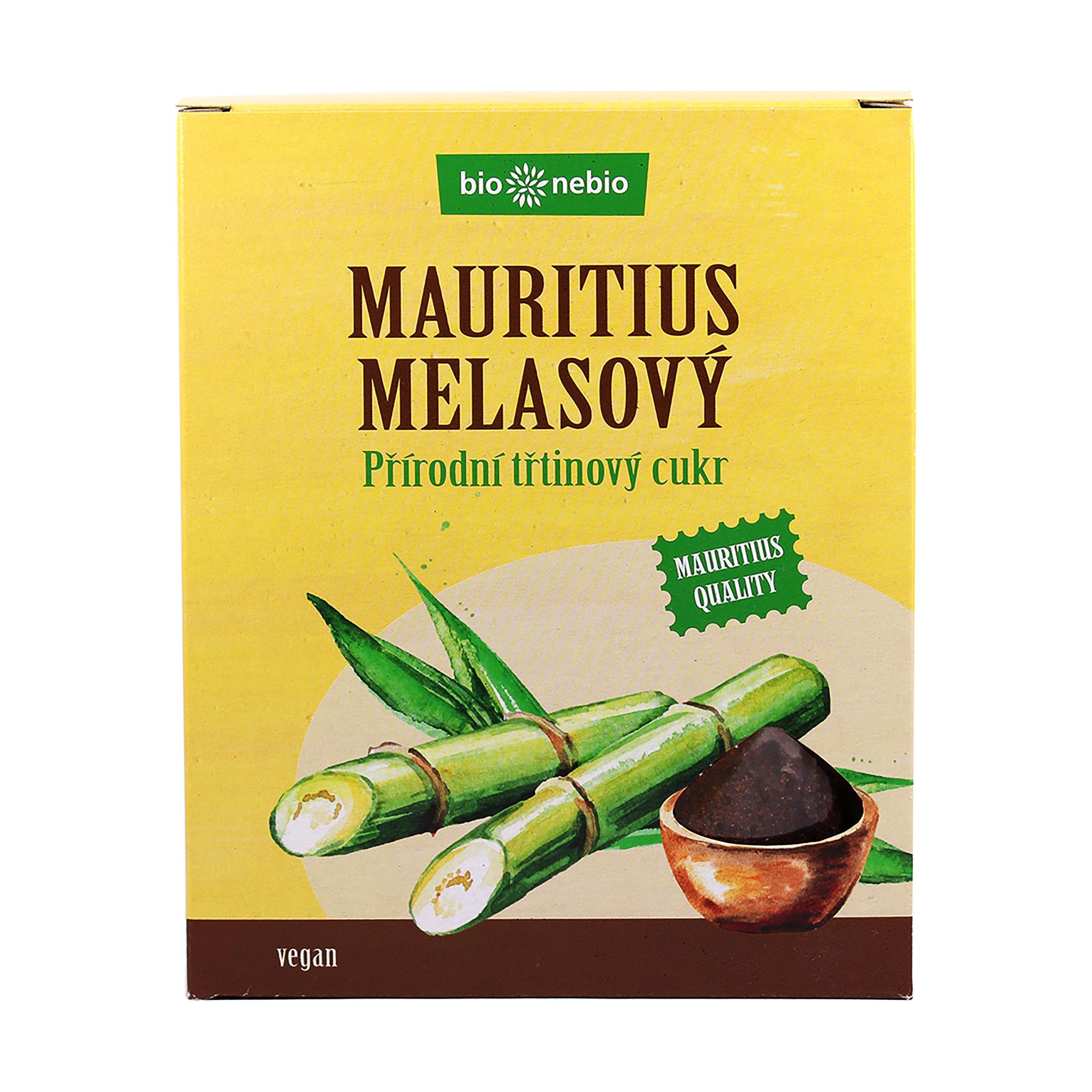 Cukr třtinový přírodní melasový 300 g   BIO NEBIO Bio nebio