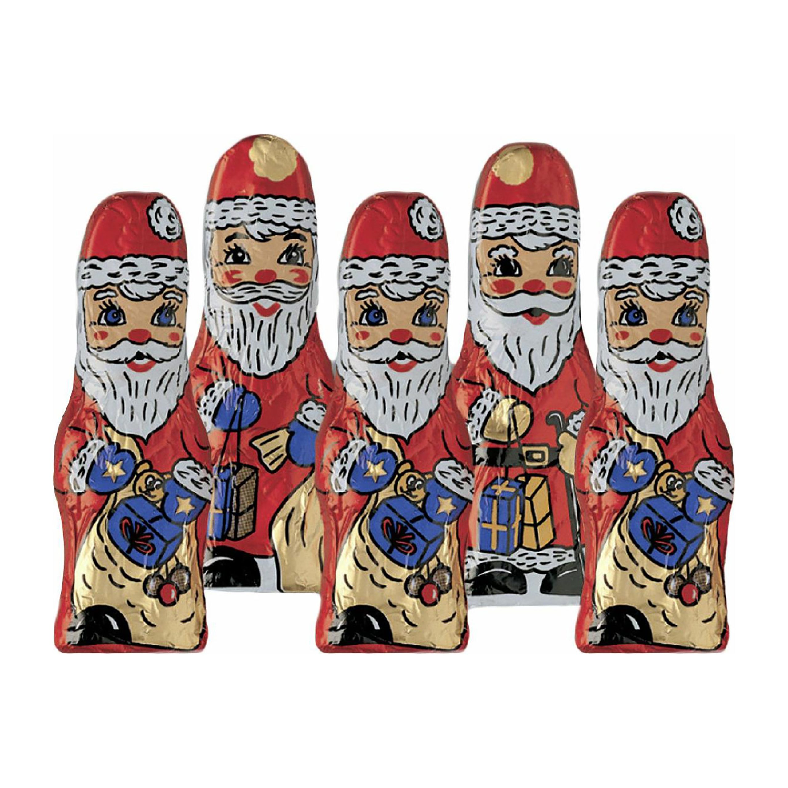 Figurka Santa Claus z mléčné čokolády 5 x 12