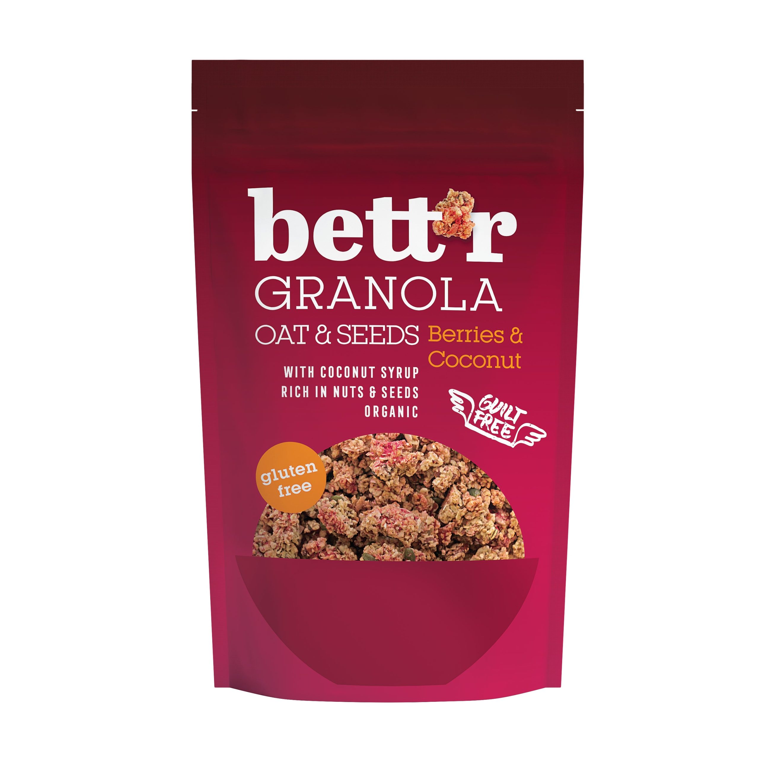 Granola s ovocem a kokosem bezlepková 300 g BIO   BETT´R BETT'R