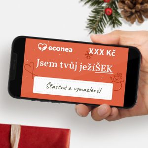 Jež&iacute;&Scaron;EK - Elektronick&yacute; d&aacute;rkov&yacute; poukaz k V&aacute;nocům - 500 Kč - ide&aacute;ln&iacute; d&aacute;rek na posledn&iacute; chv&iacute;li Econea