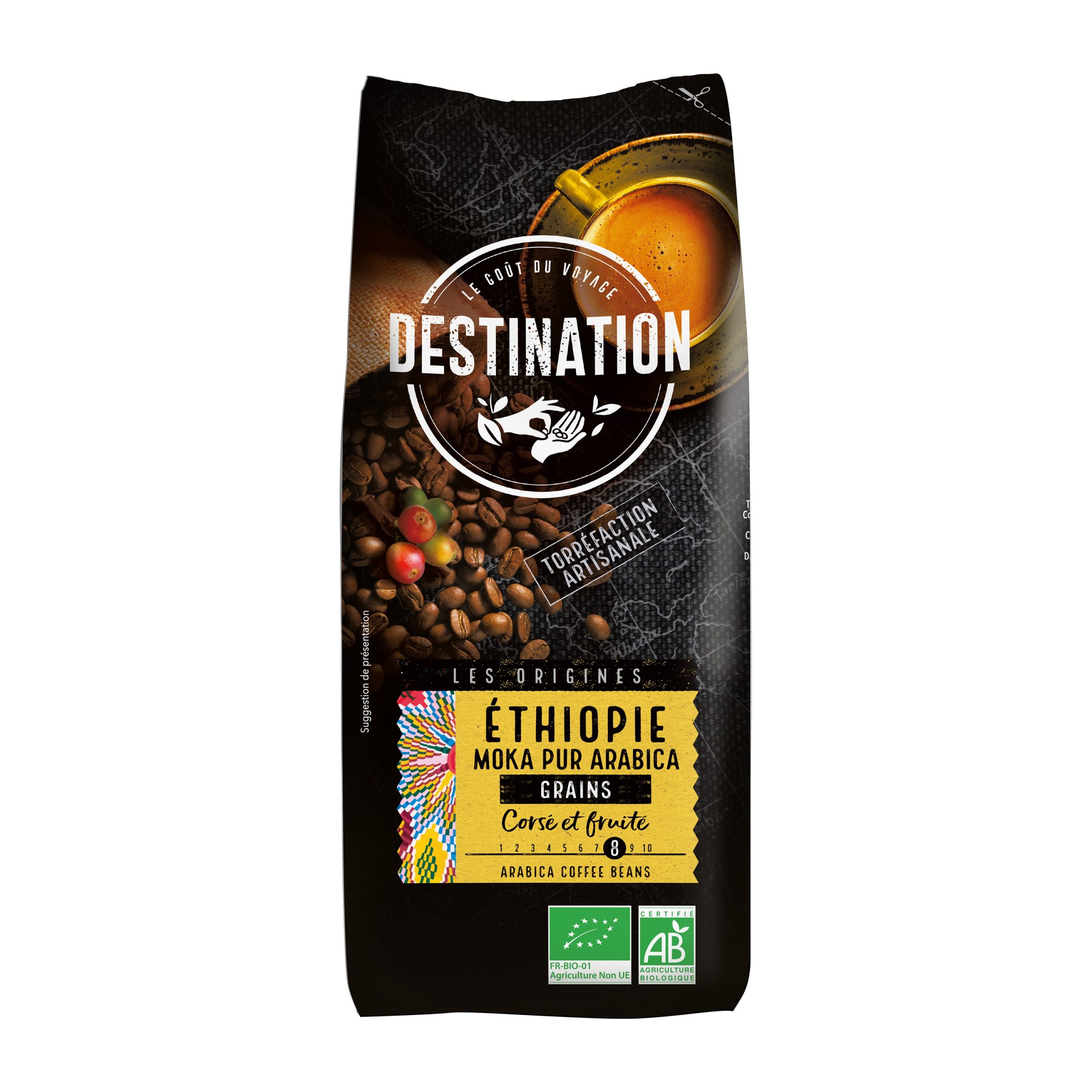 Káva zrnková Etiopie 1 kg BIO   DESTINATION Destination