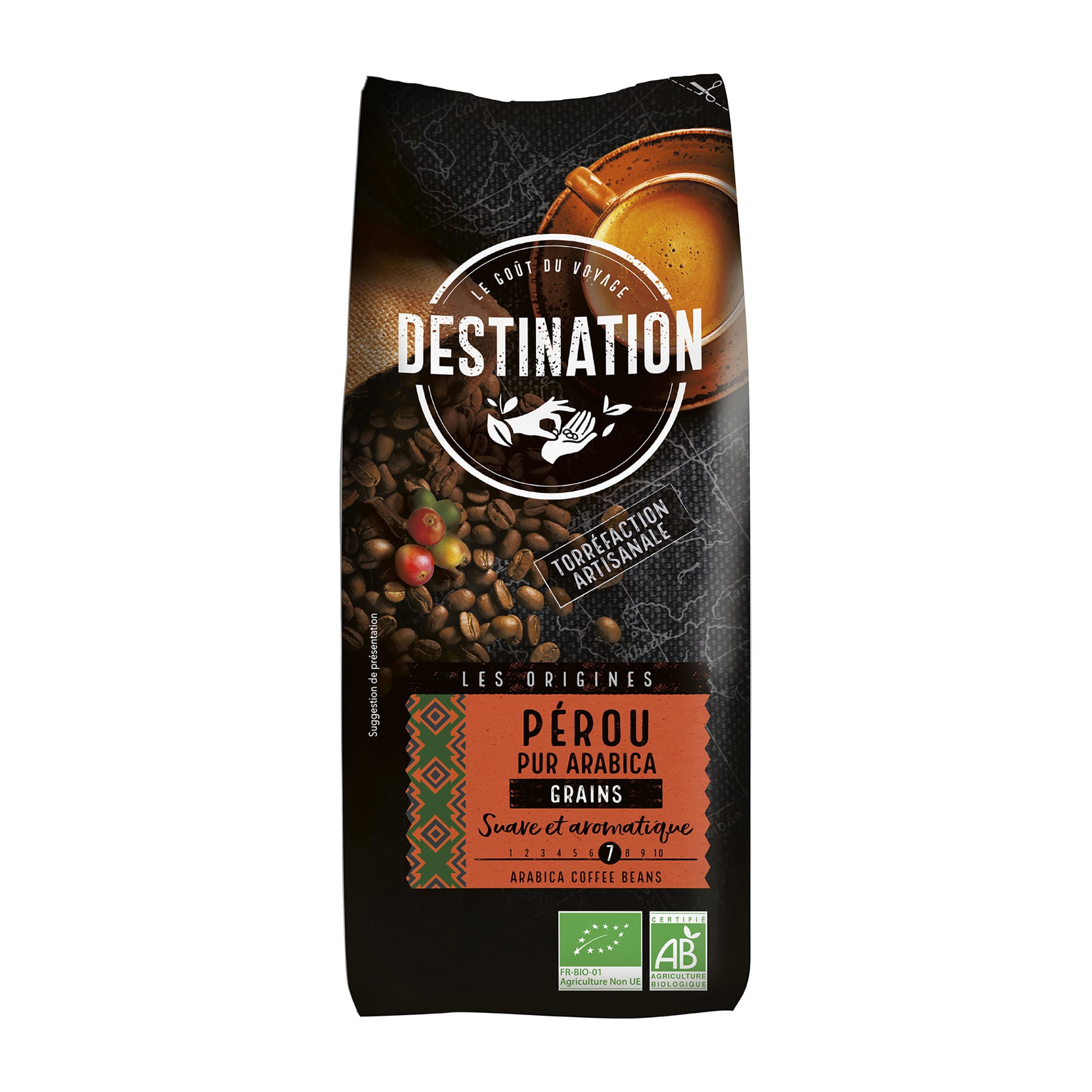 Káva zrnková Peru 1 kg BIO   DESTINATION Destination