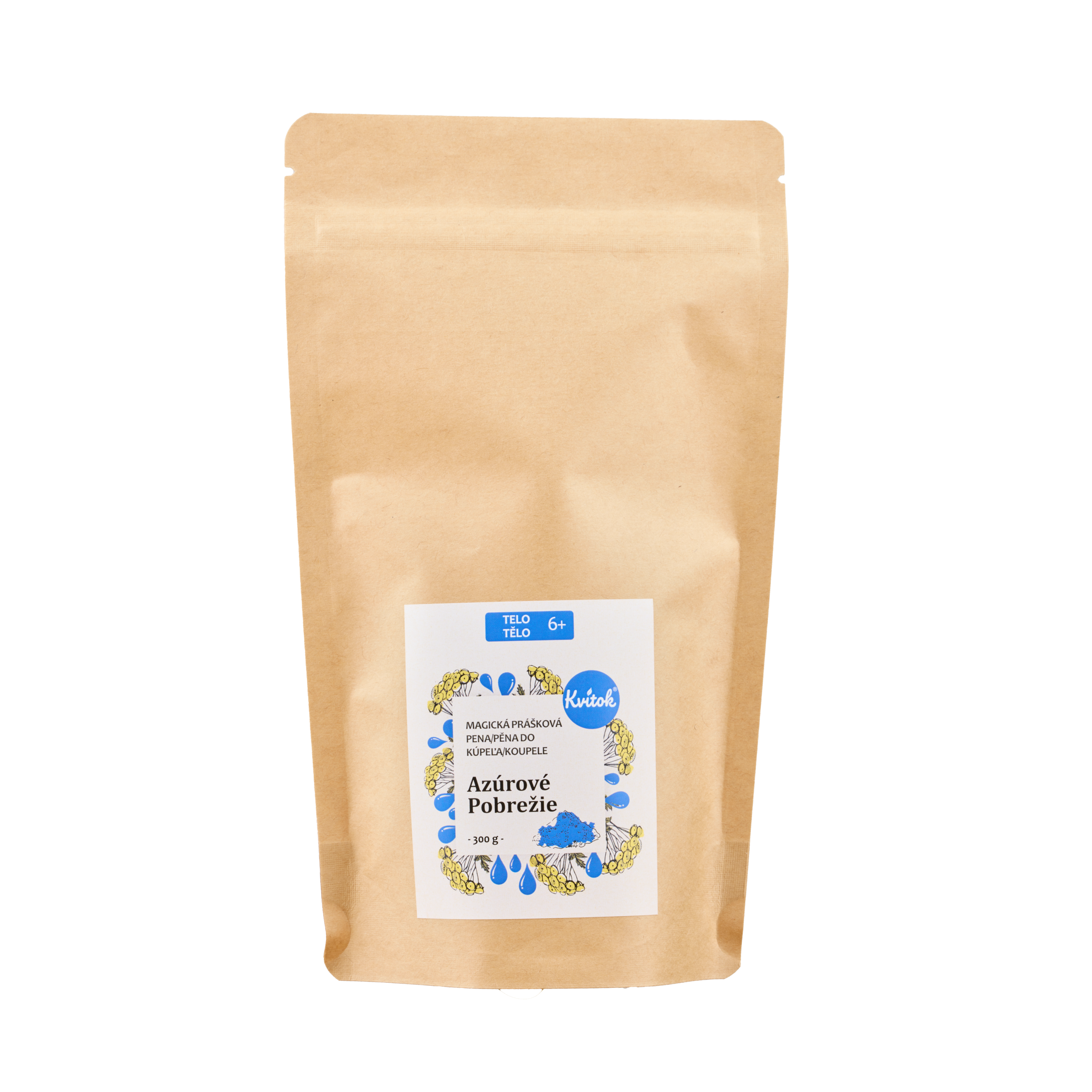 Kvitok Magická pěna do koupele Azurové pobřeží - 300 g - krásně pění Kvitok