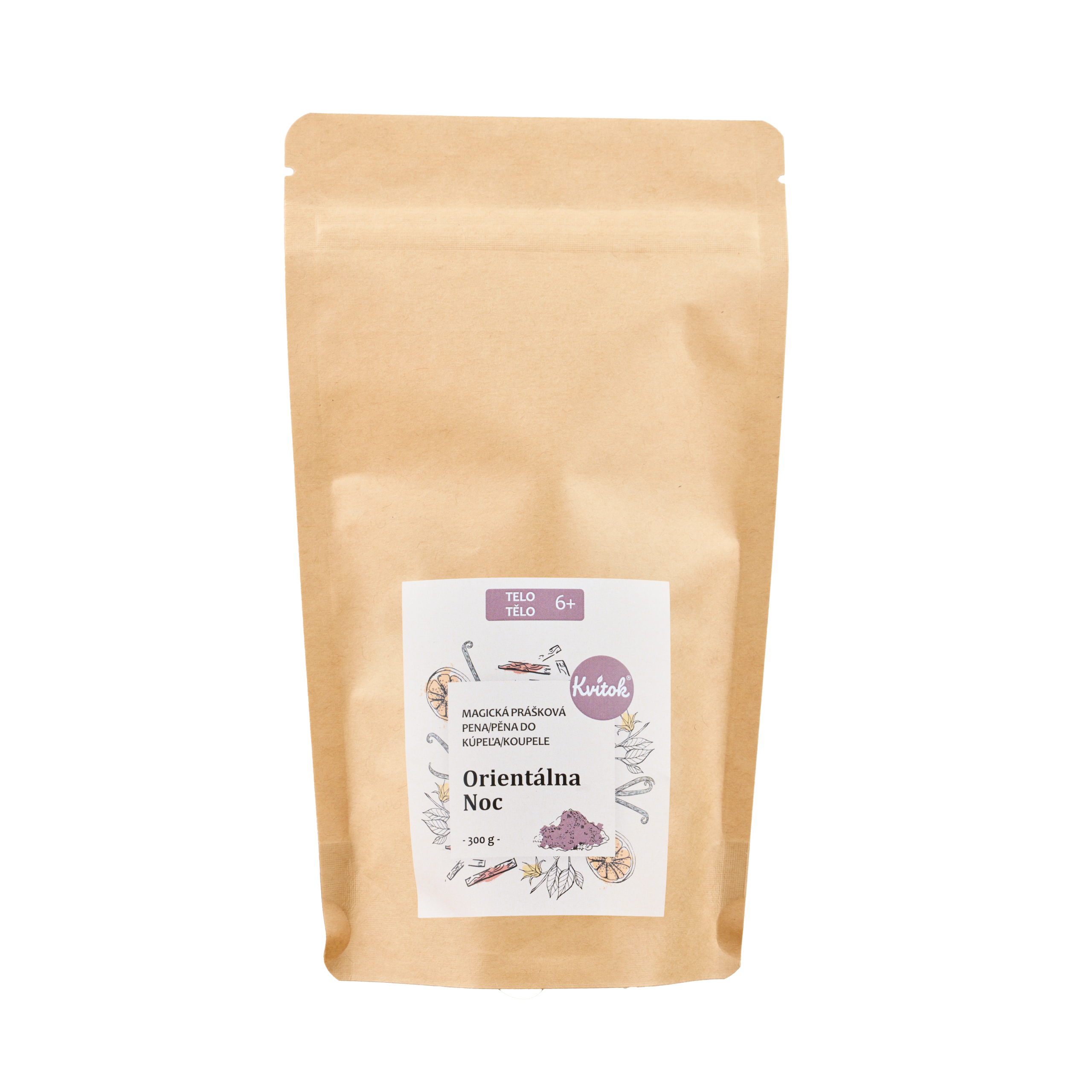 Kvitok Magická pěna do koupele Orientální noc - 300 g - krásně pění Kvitok